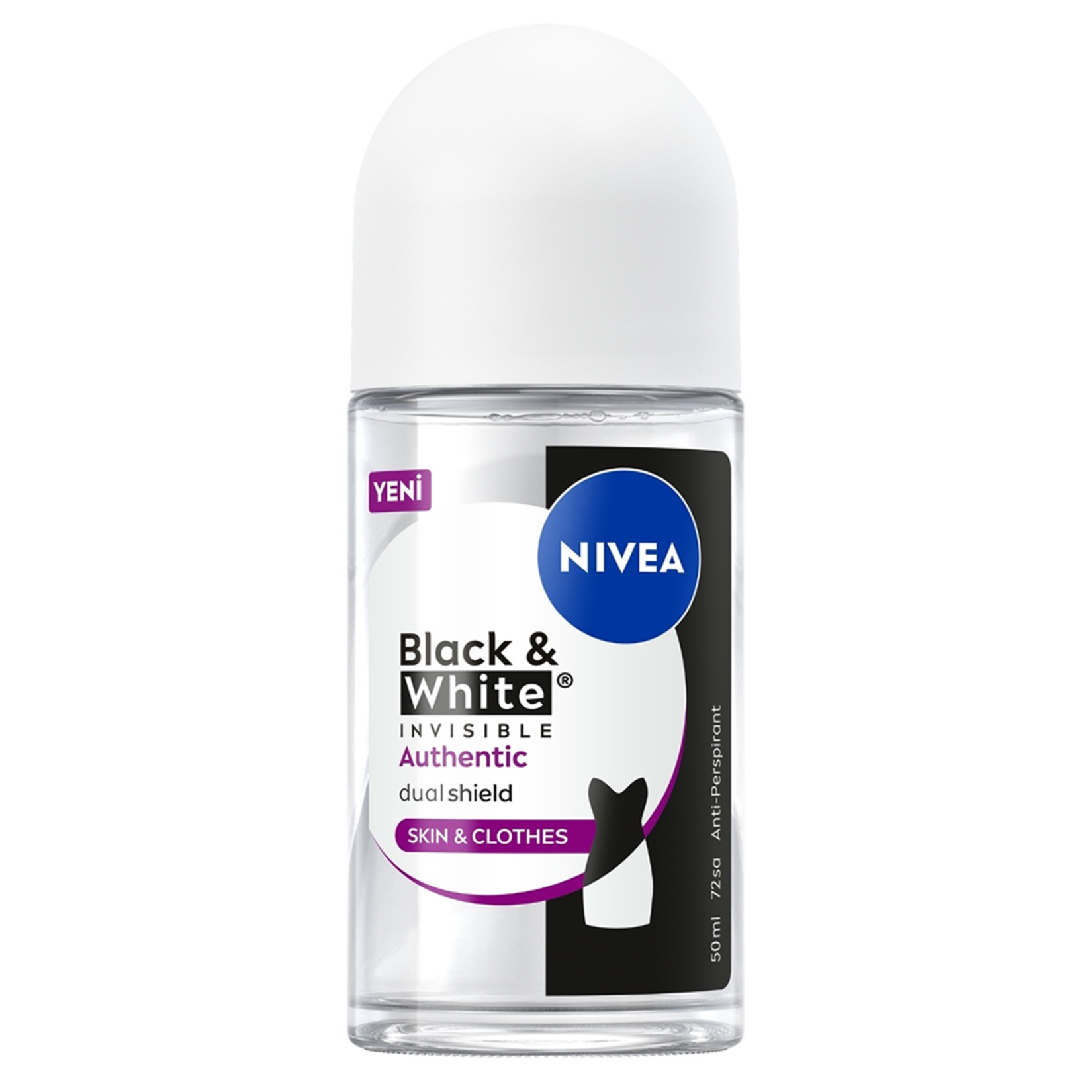 Nivea Kadın Roll-On Deodorant Black&White Invisible 50 Ml