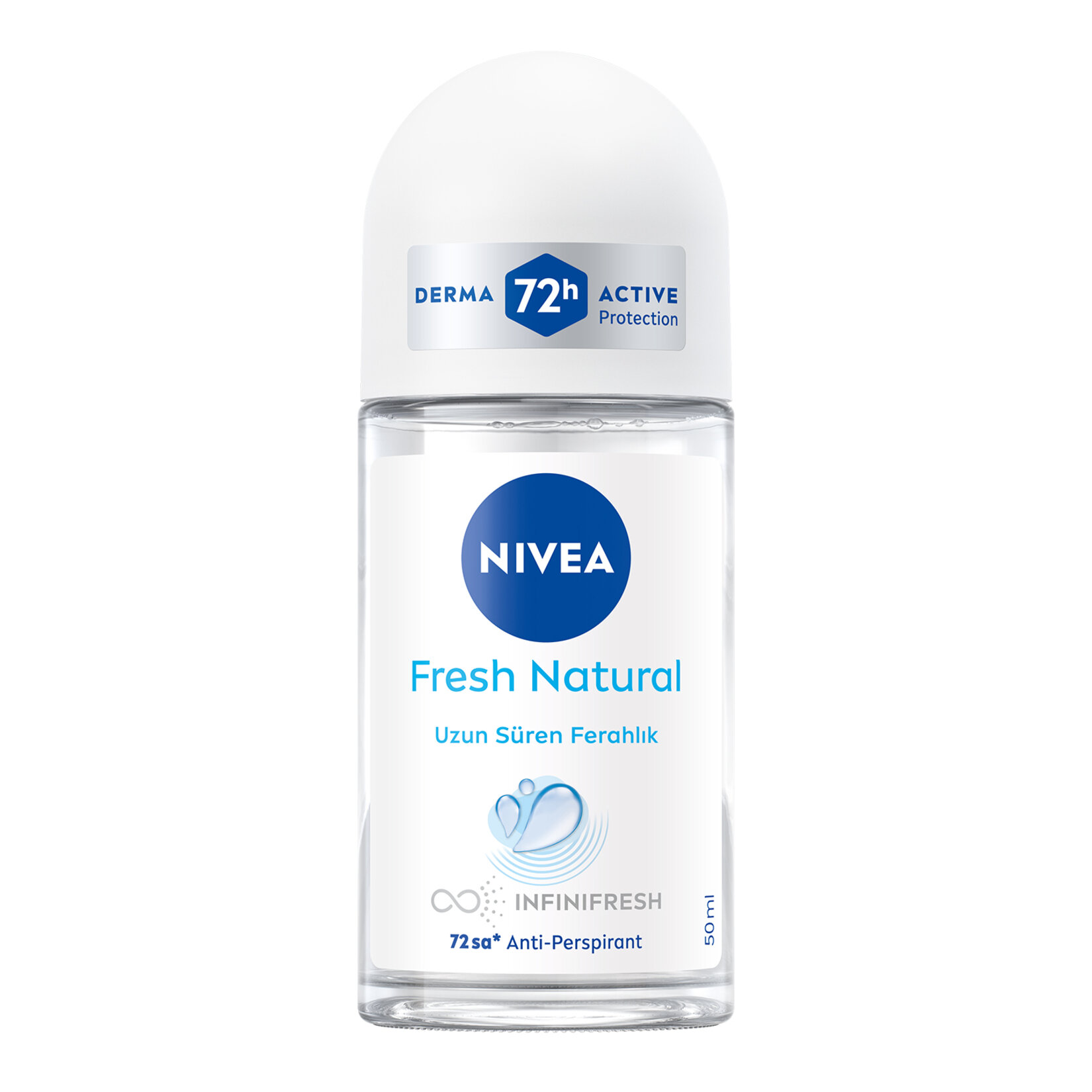 NIVEA Kadın Roll-on Deodorant Fresh Natural 50 Ml - Görsel 1