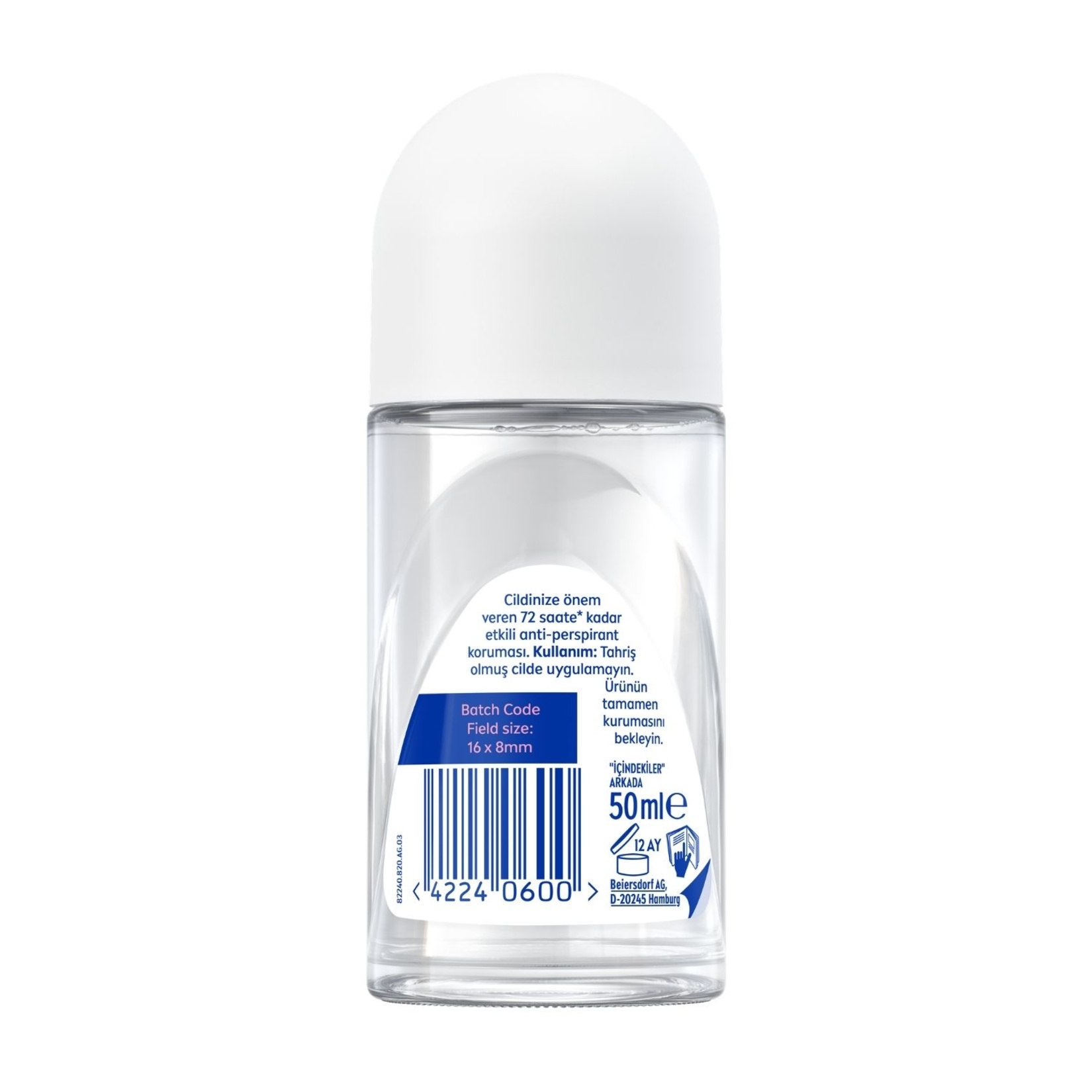 NIVEA Kadın Roll-on Deodorant Black&White Clear 72 Saat Anti-perspirant Koruma 50ml - Görsel 2