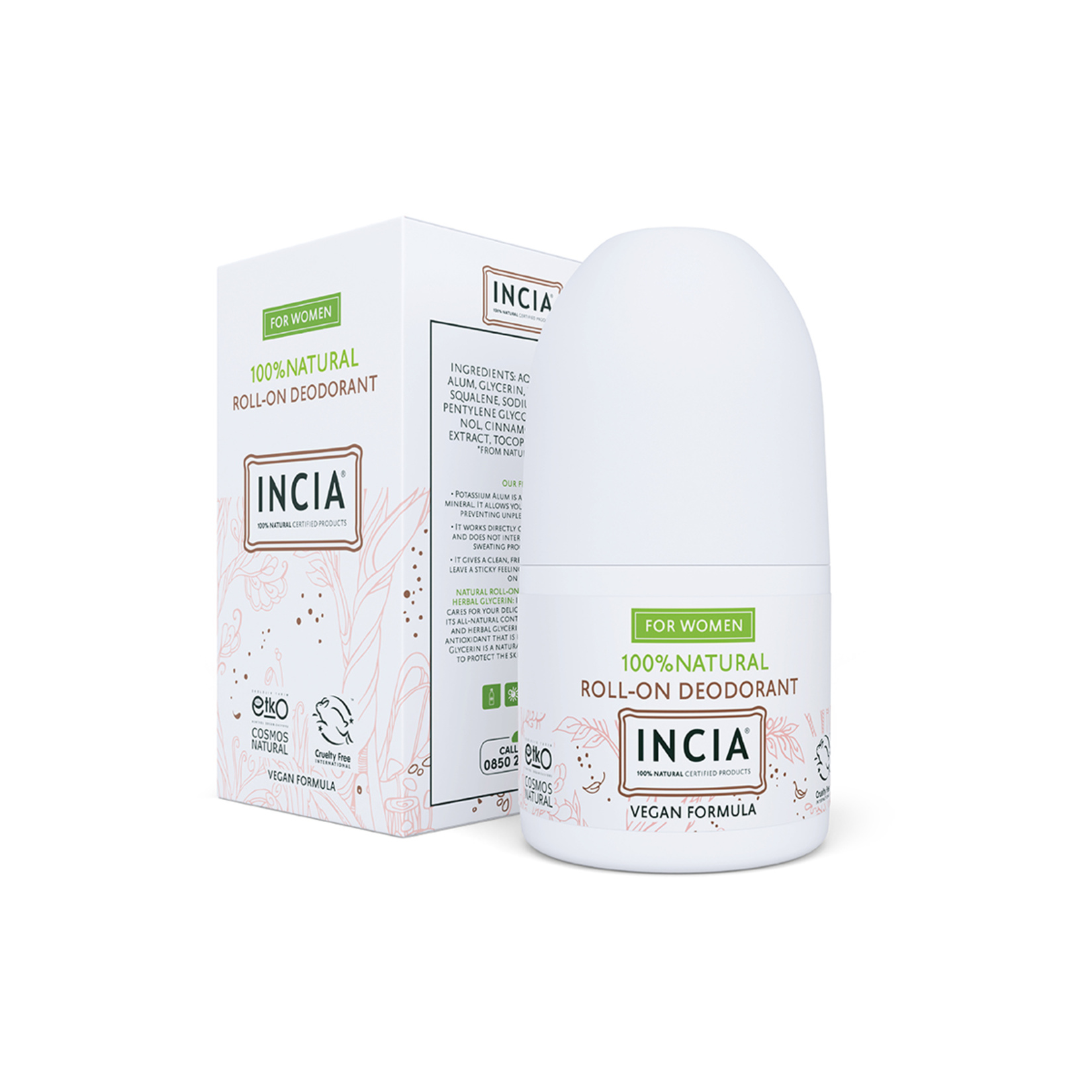 Incia Roll-on Deodorant Kadın 50 Ml - Görsel 1