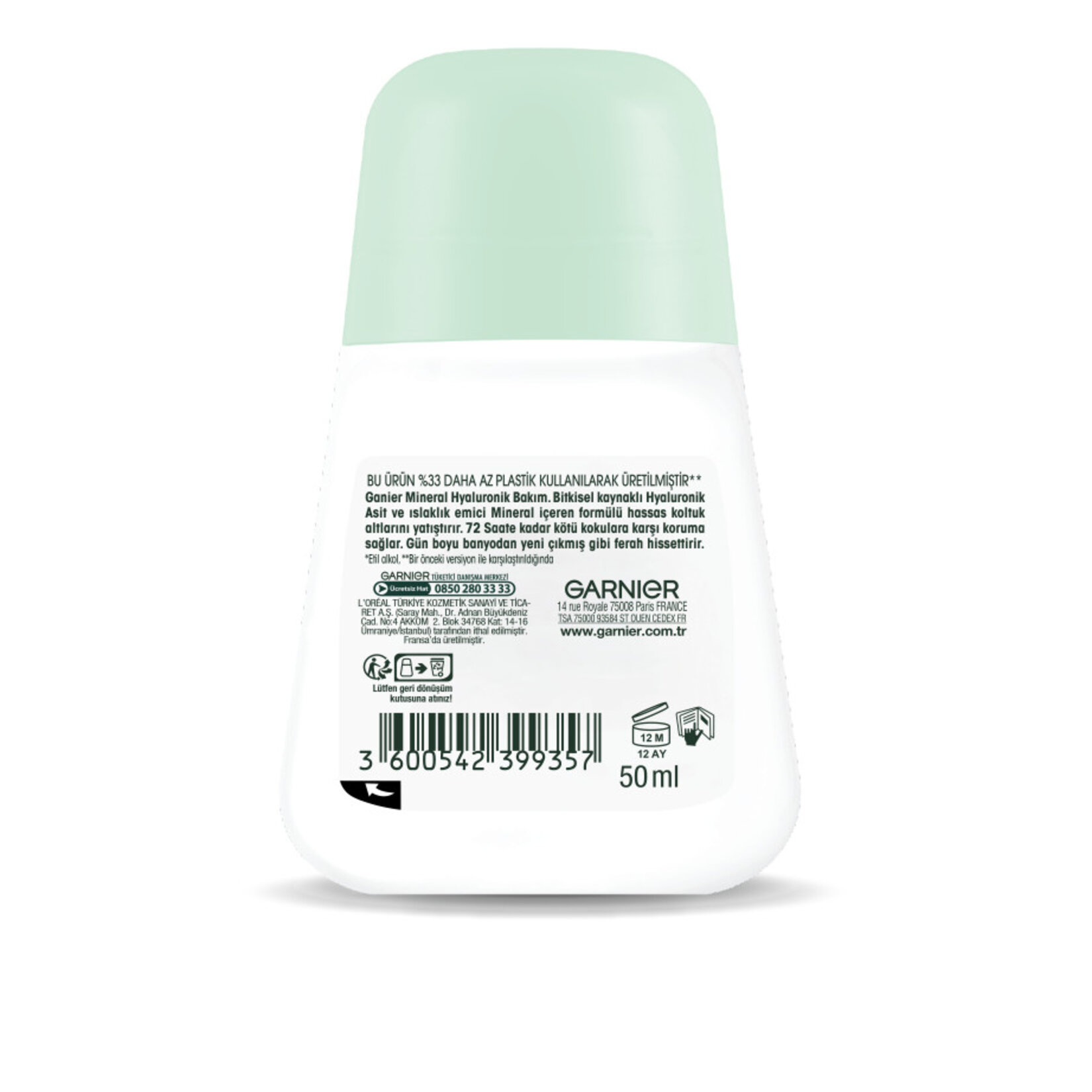 Garnier Mineral Hyaluronik Bakım Roll-on Deodorant - Görsel 2