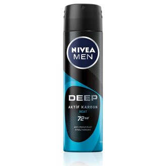 NIVEA MEN Erkek Sprey Deodorant Deep Dimension Beat 150 Ml