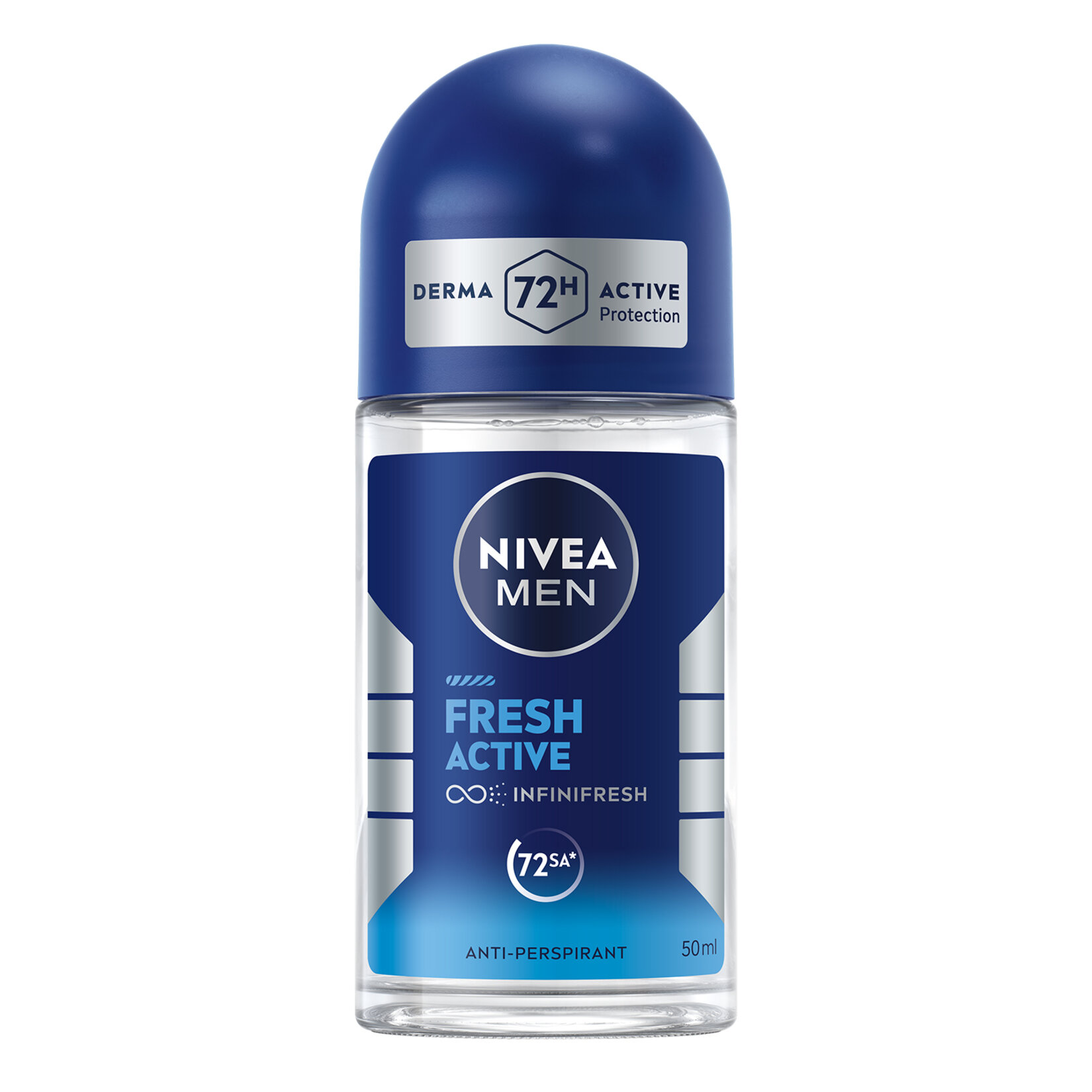 NIVEA MEN Erkek Roll-On Deodorant Fresh Active 50 Ml - Görsel 1