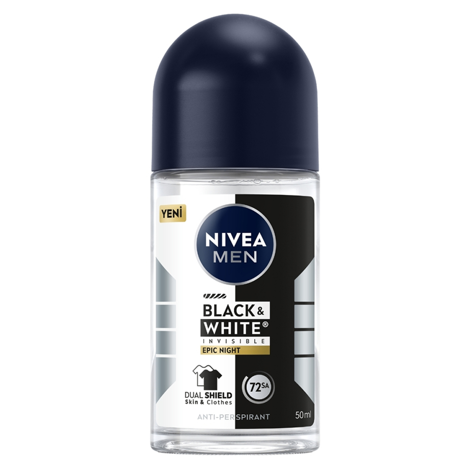 Nivea Men Erkek Roll-On Deodorant Black & White Invisible 50 Ml