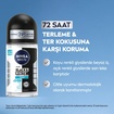 NIVEA MEN Erkek Roll-On Deodorant Black&White Invisible Fresh 50 Ml - Görsel 3