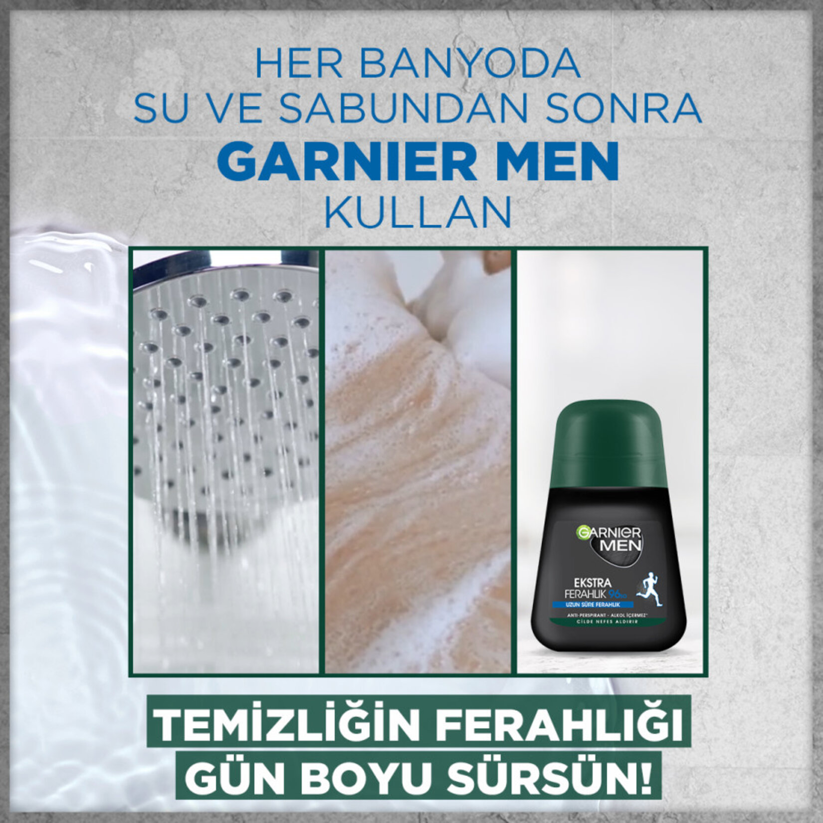 Garnier Men Ekstra Ferahlık Roll-on Deodorant - Görsel 4