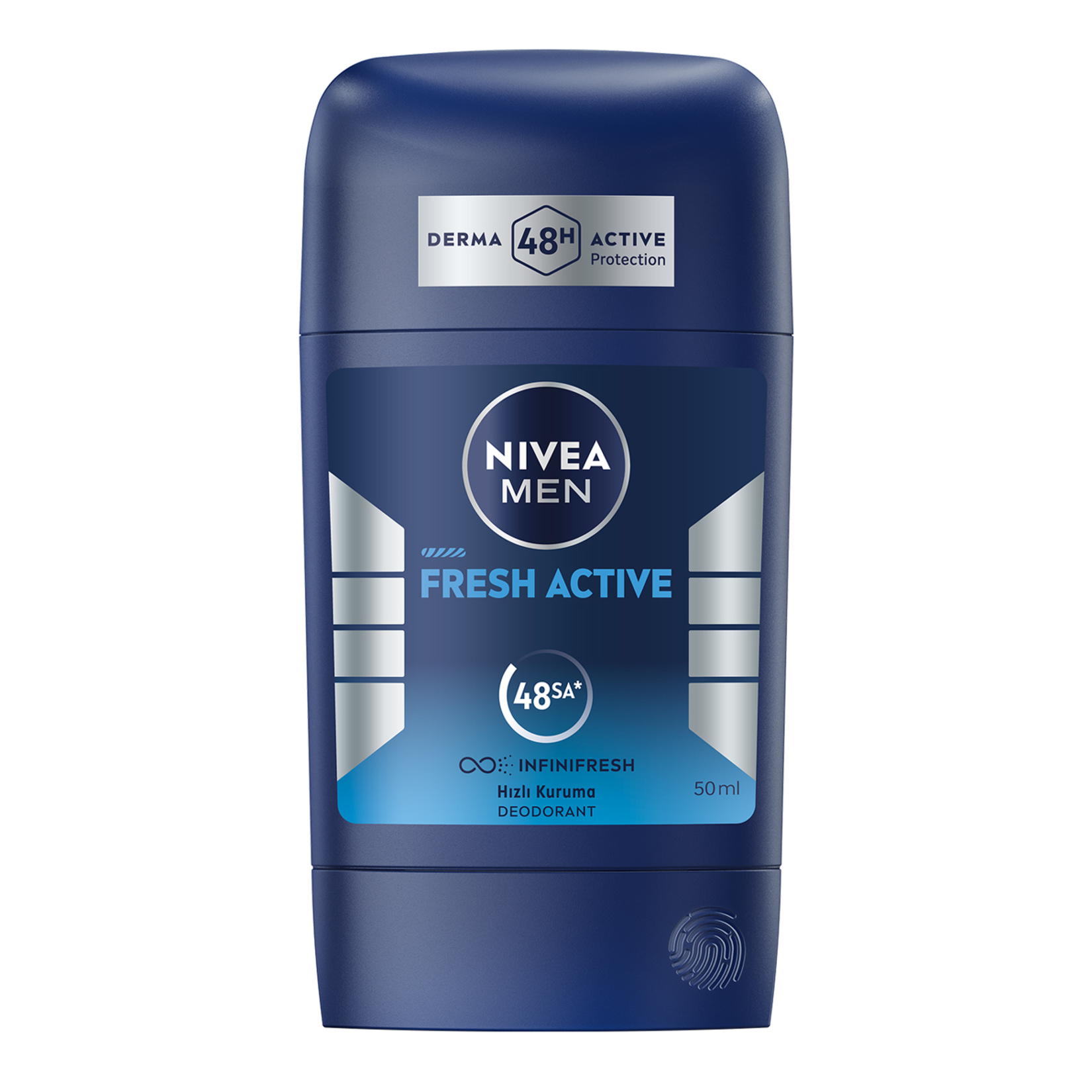 NIVEA MEN Erkek Stick Deodorant Fresh Active 50 Ml - Görsel 1