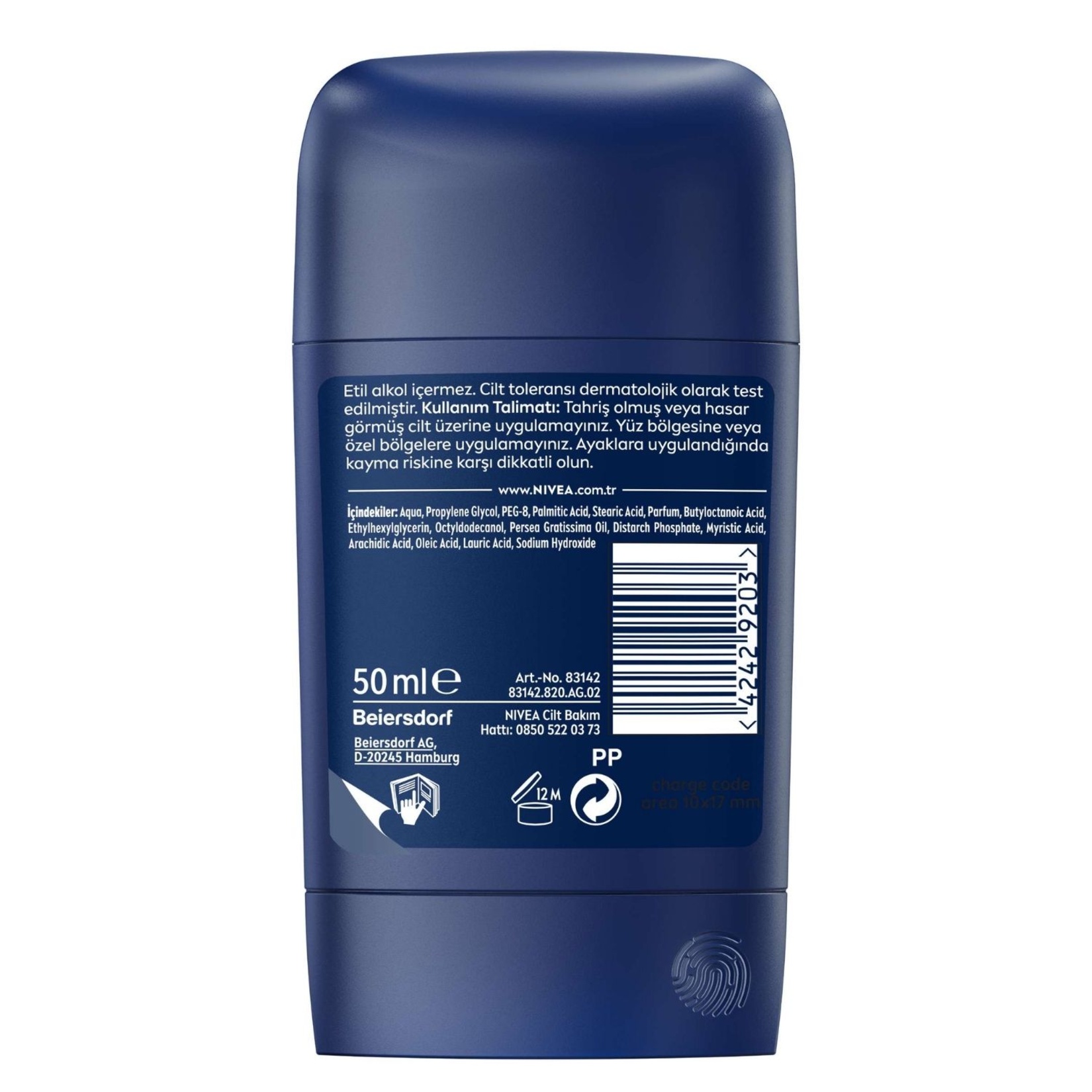 NIVEA MEN Erkek Stick Deodorant Fresh Active 50 Ml - Görsel 2