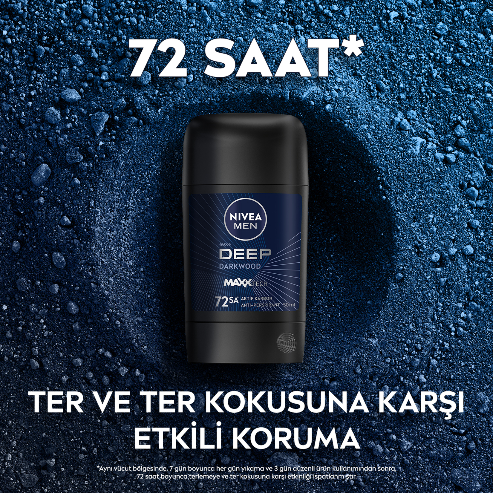 NIVEA MEN Erkek Stick Deodorant Deep Darkwood 50 Ml - Görsel 3