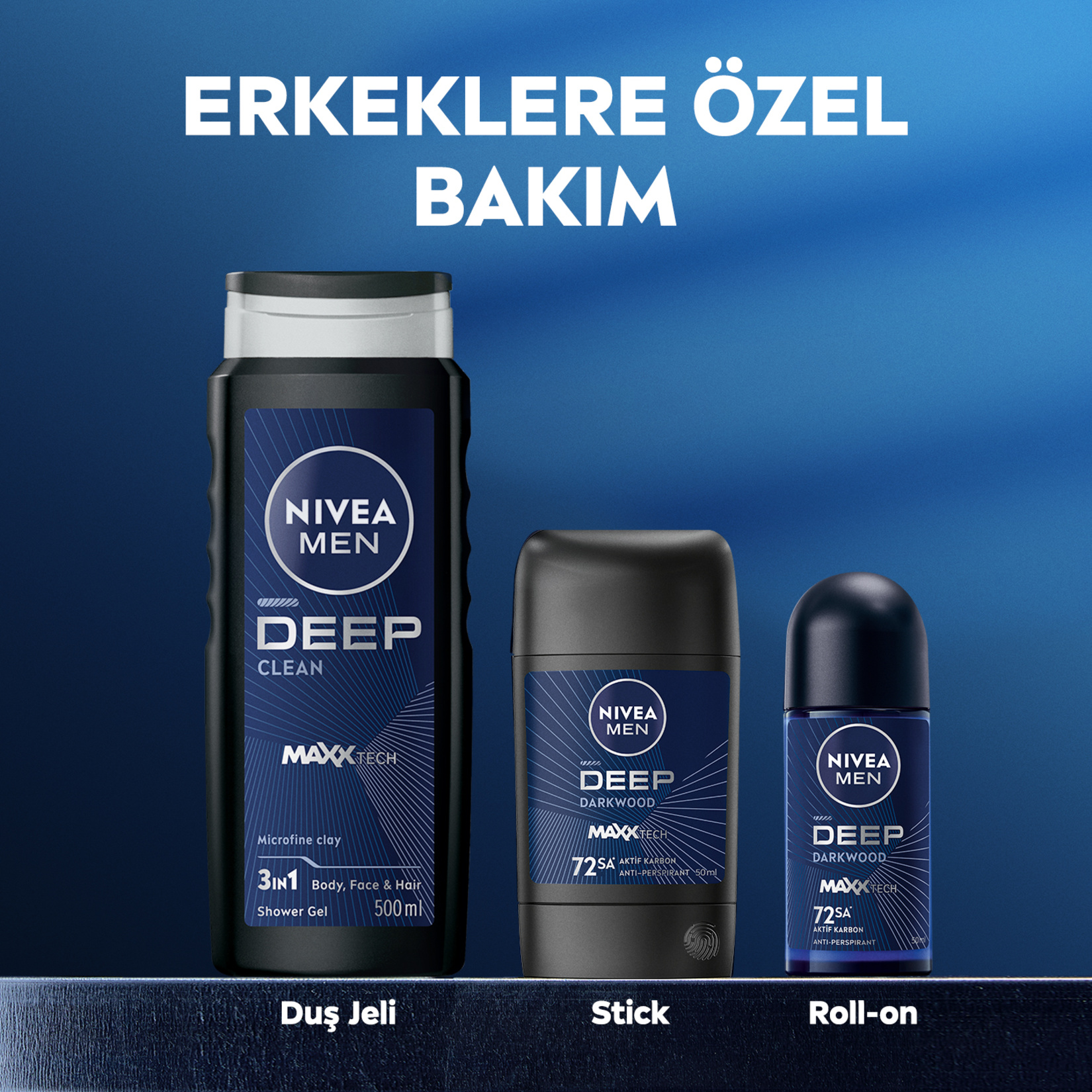 NIVEA MEN Erkek Stick Deodorant Deep Darkwood 50 Ml - Görsel 6