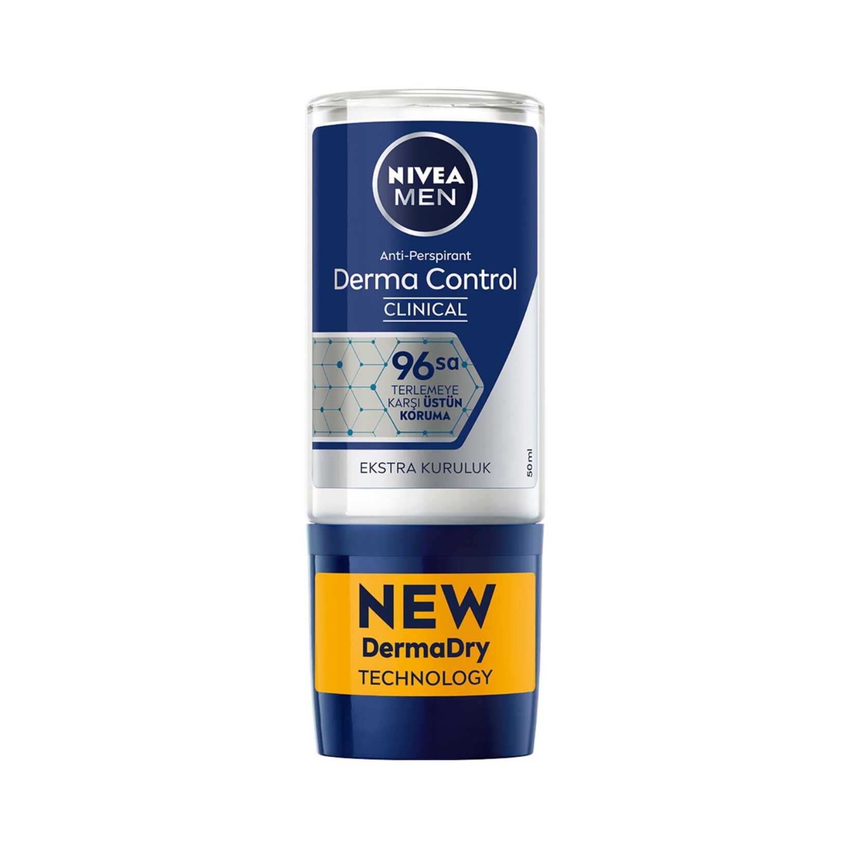 NIVEA MEN Roll-on deodorant Derma Control Clinical 96 saat Anti-perspirant  50ml - Görsel 1