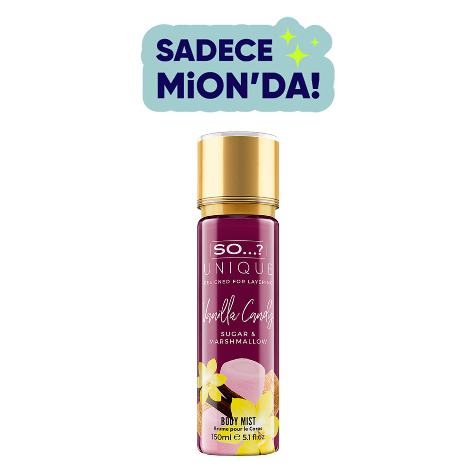 So...? Unıque Vanılla Candy Vücut Spreyi 150 Ml - Görsel 1