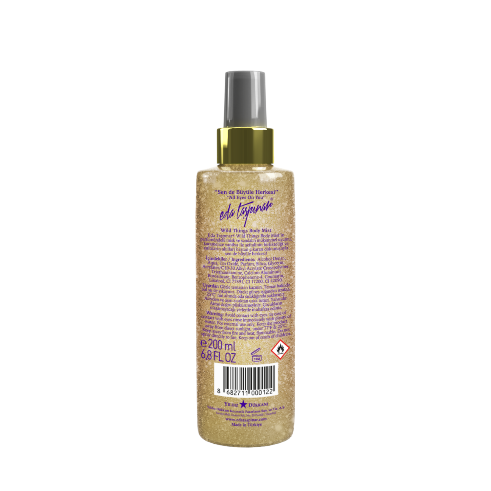 Eda Taşpınar Wild Things Simli Body Mist 200 Ml - Görsel 2