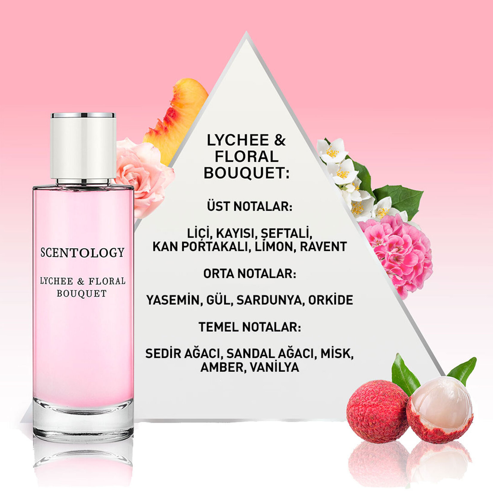 Scentology Lychee & Floral Bouquet Edp Parf.100 Ml - Görsel 2