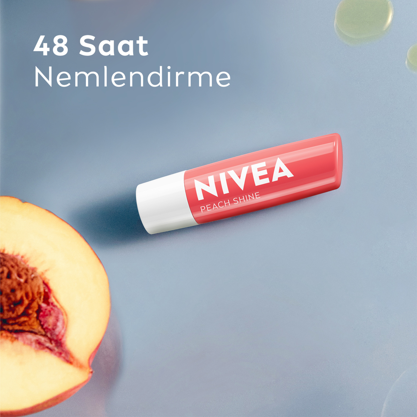 NIVEA Nemlendirici Dudak Bakım Kremi ve Parlatıcısı Şeftali Kokusu 4.8 G - Görsel 6