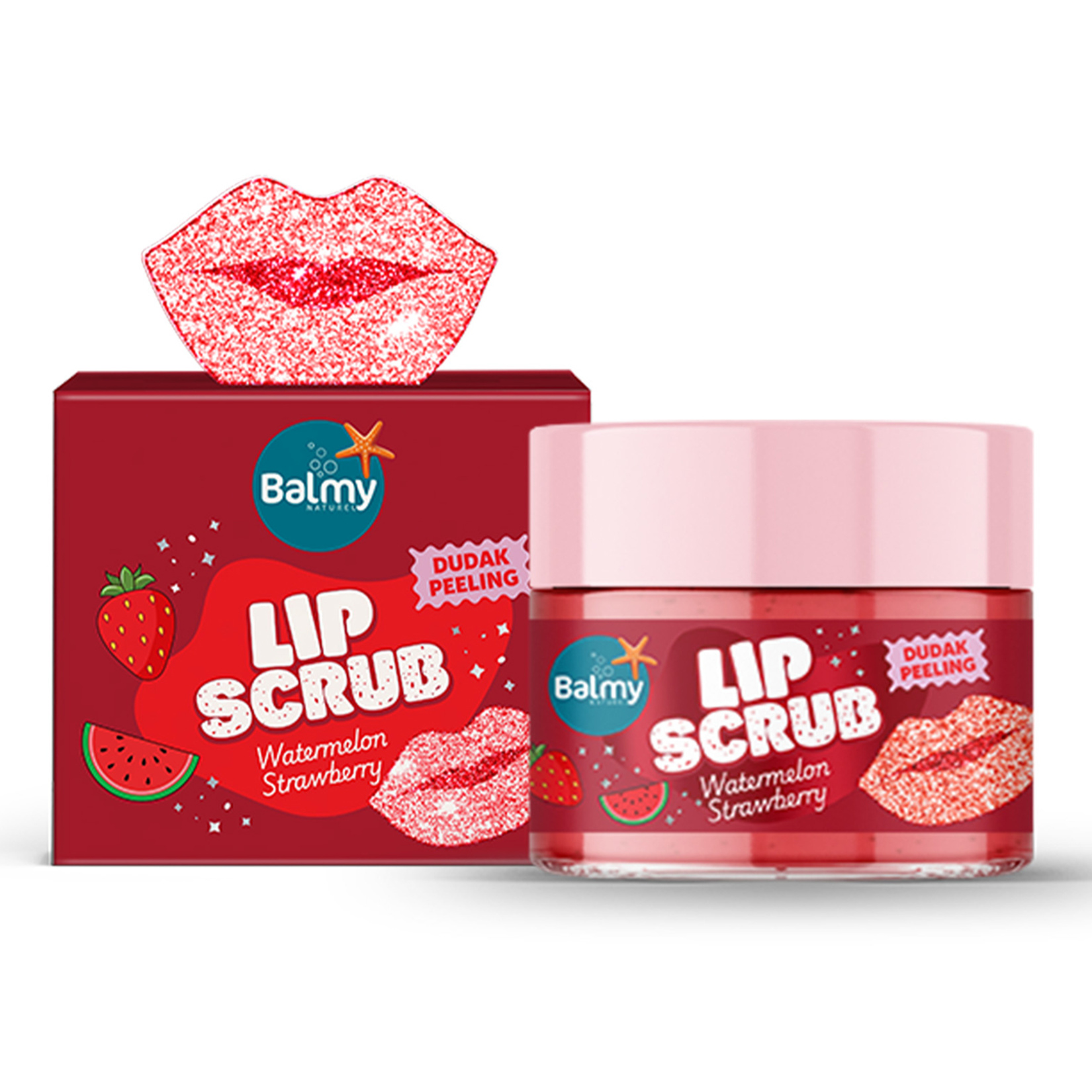 Balmy Naturel Lip Scrub Karpuz ve Çilek 30 G