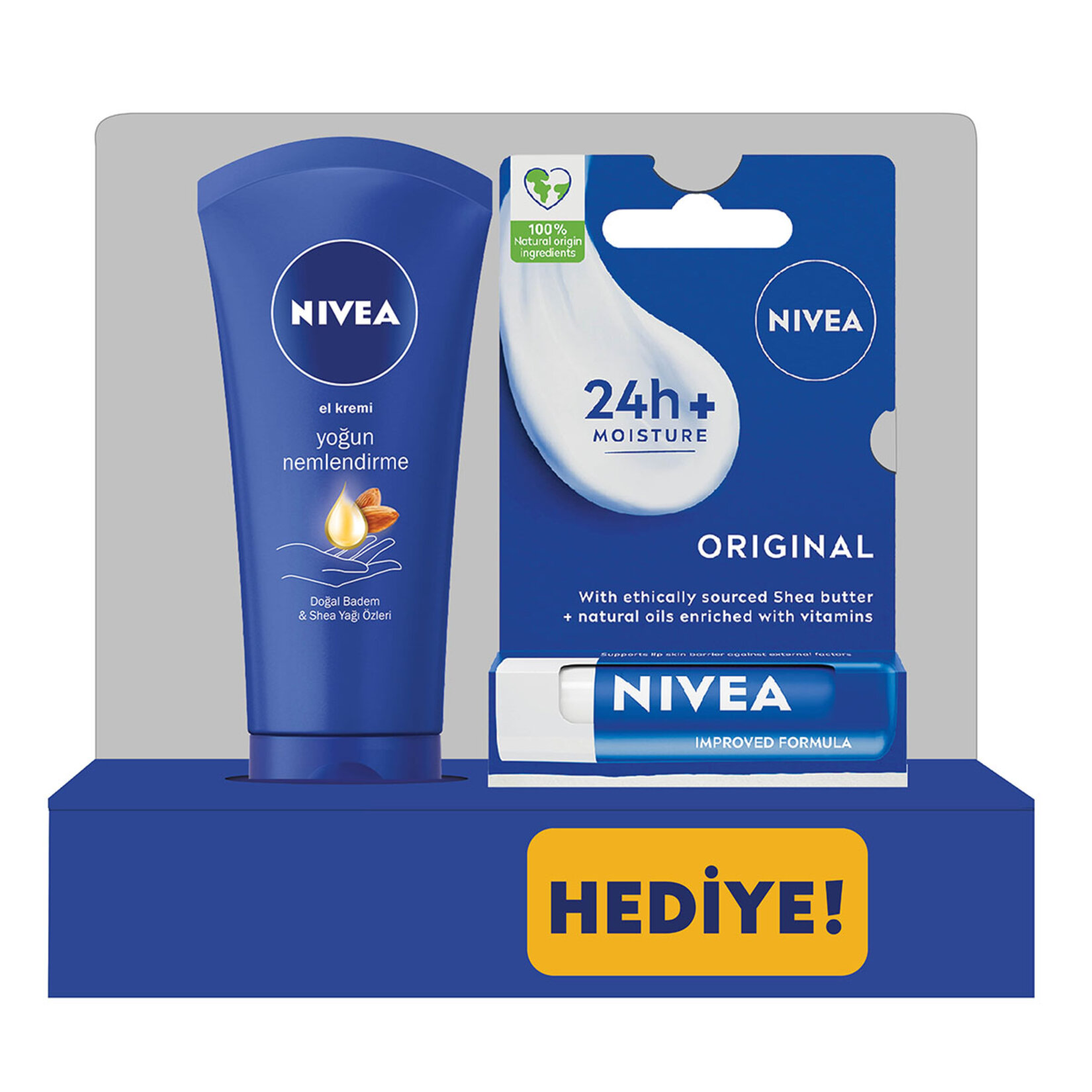 Nivea Yoğun Nemlendirici El Kremi 75 Ml + Original Care Dudak Kremi