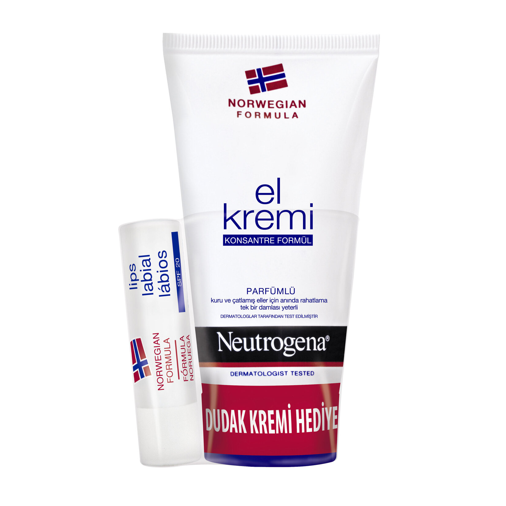 Neutrogena Parfümlü El Kremi Ve Dudak Nemlendirici Hediyeli Set