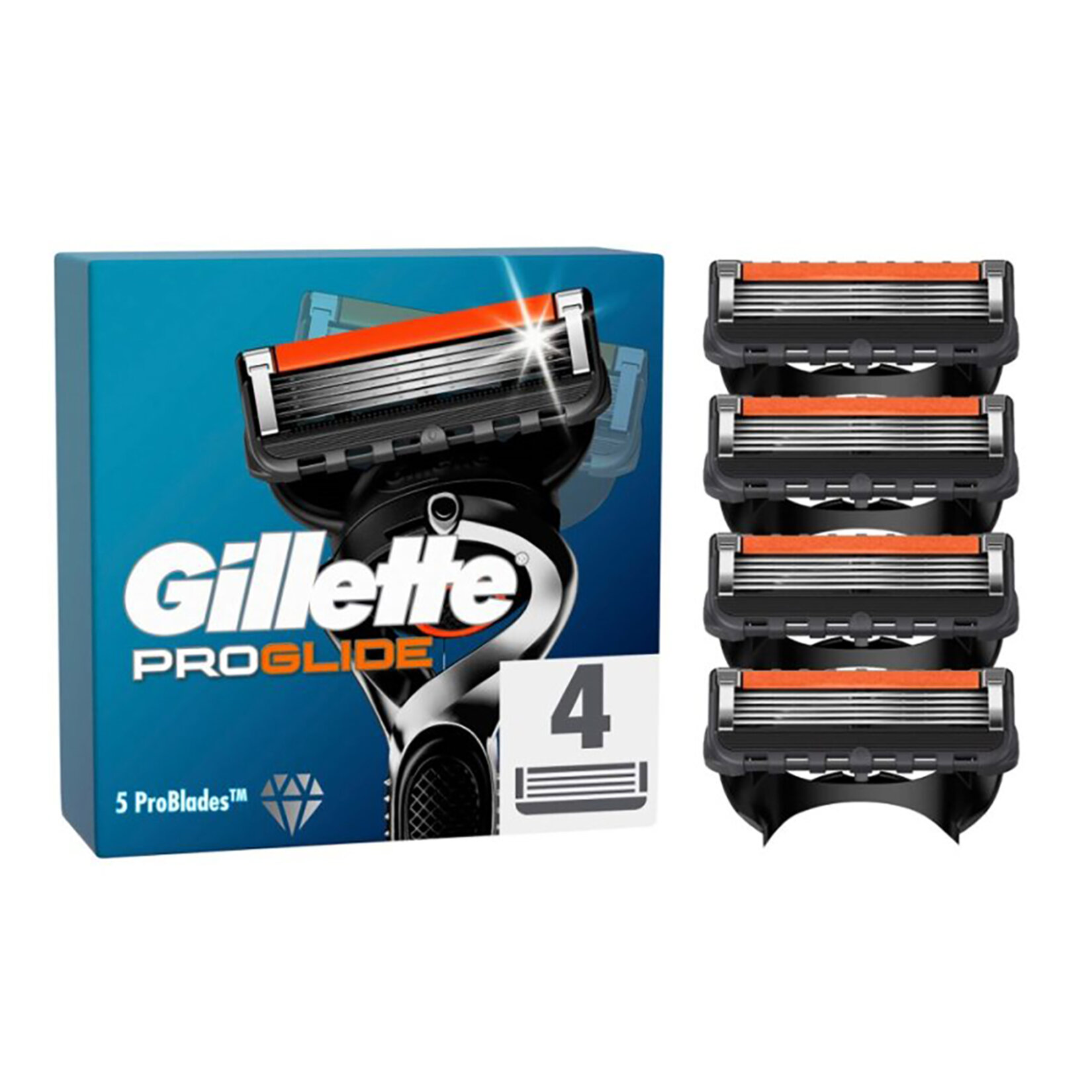 Gillette Fusion ProG'lide Yedek Tıraş Bıçağı 4 Adet - Görsel 1