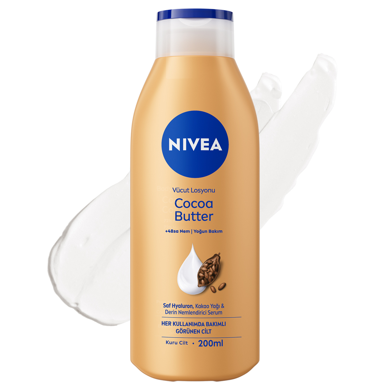 NIVEA Cocoa Butter Nemlendirici Vücut Bakım Losyonu 200 Ml - Görsel 1