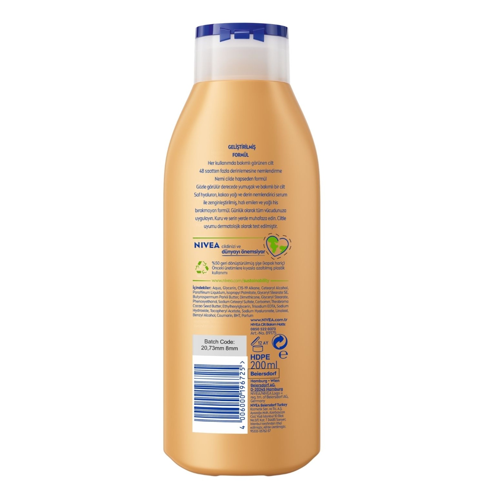 NIVEA Cocoa Butter Nemlendirici Vücut Bakım Losyonu 200 Ml - Görsel 2