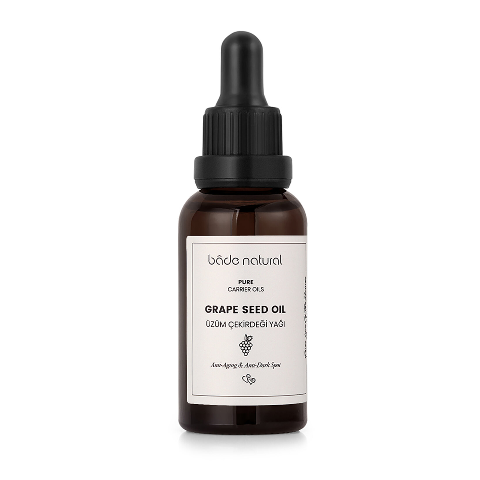 Bade Natural Üzüm Çekirdeği Yağı Soğuk Sıkım 30 Ml - Görsel 1