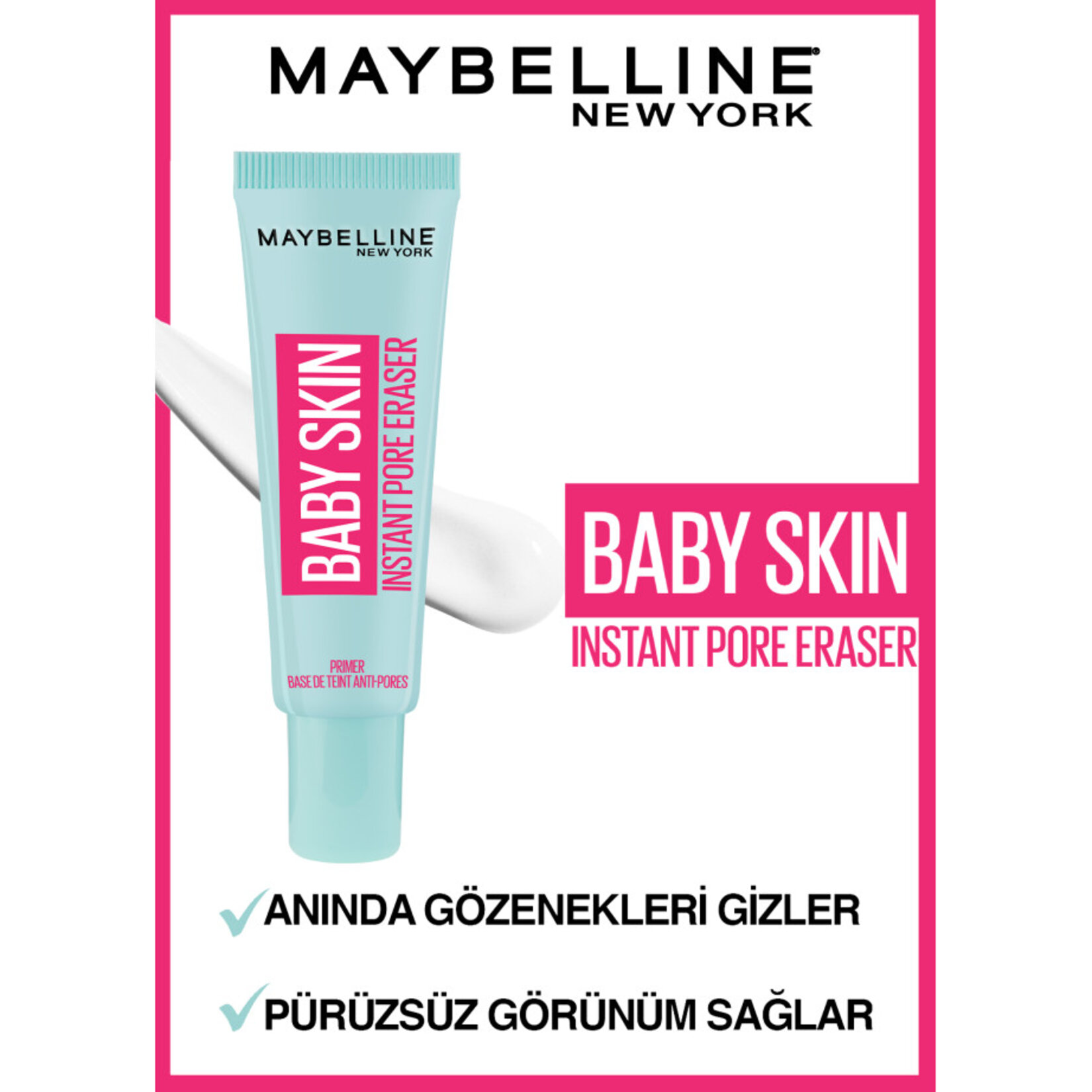 Maybelline New York Baby Skin Gözenek Gizleyici Makyaj Bazı - Görsel 3