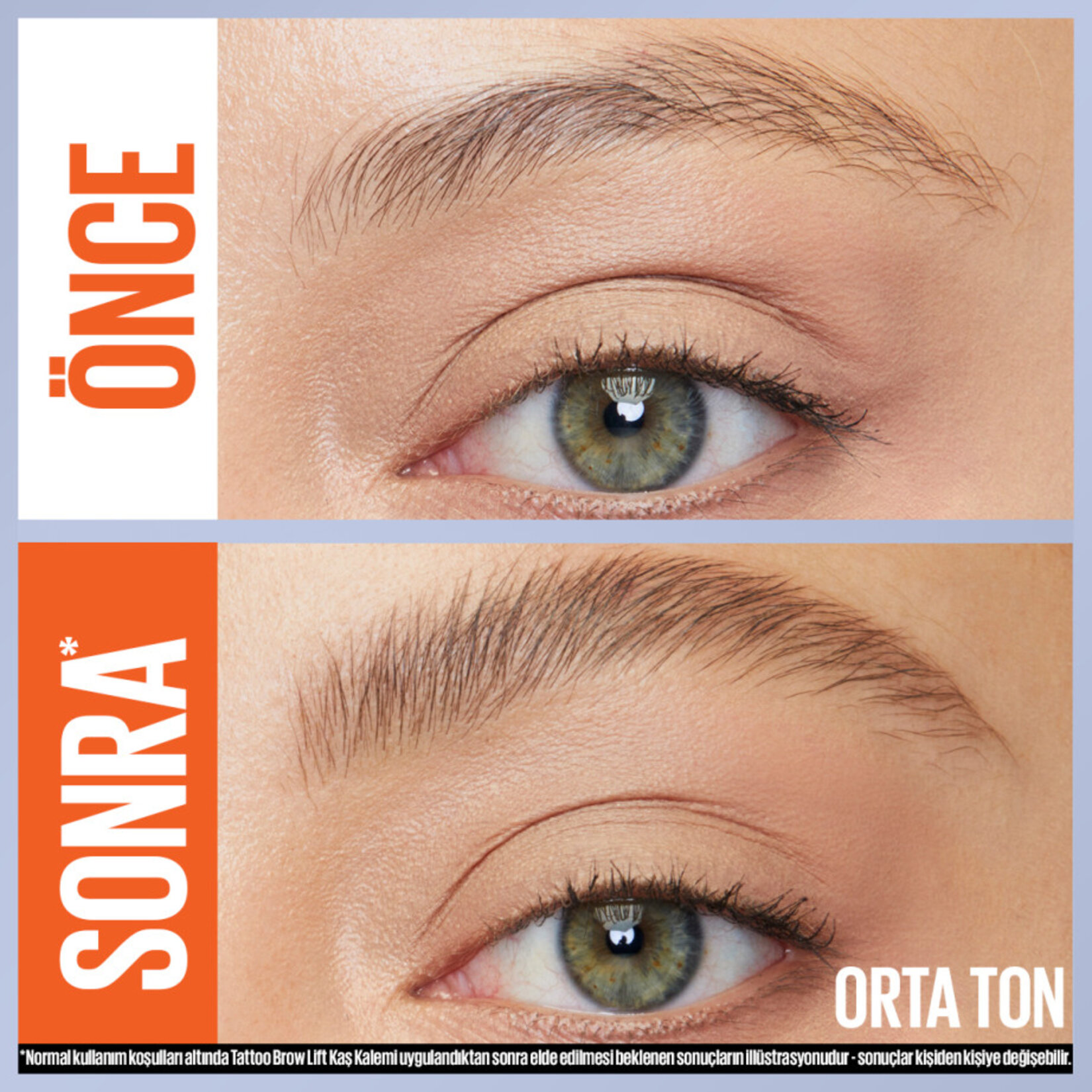 Maybelline New York Tattoo Brow Lift Kaş Kalemi- 03 Medium Brown (Orta Ton) - Görsel 2