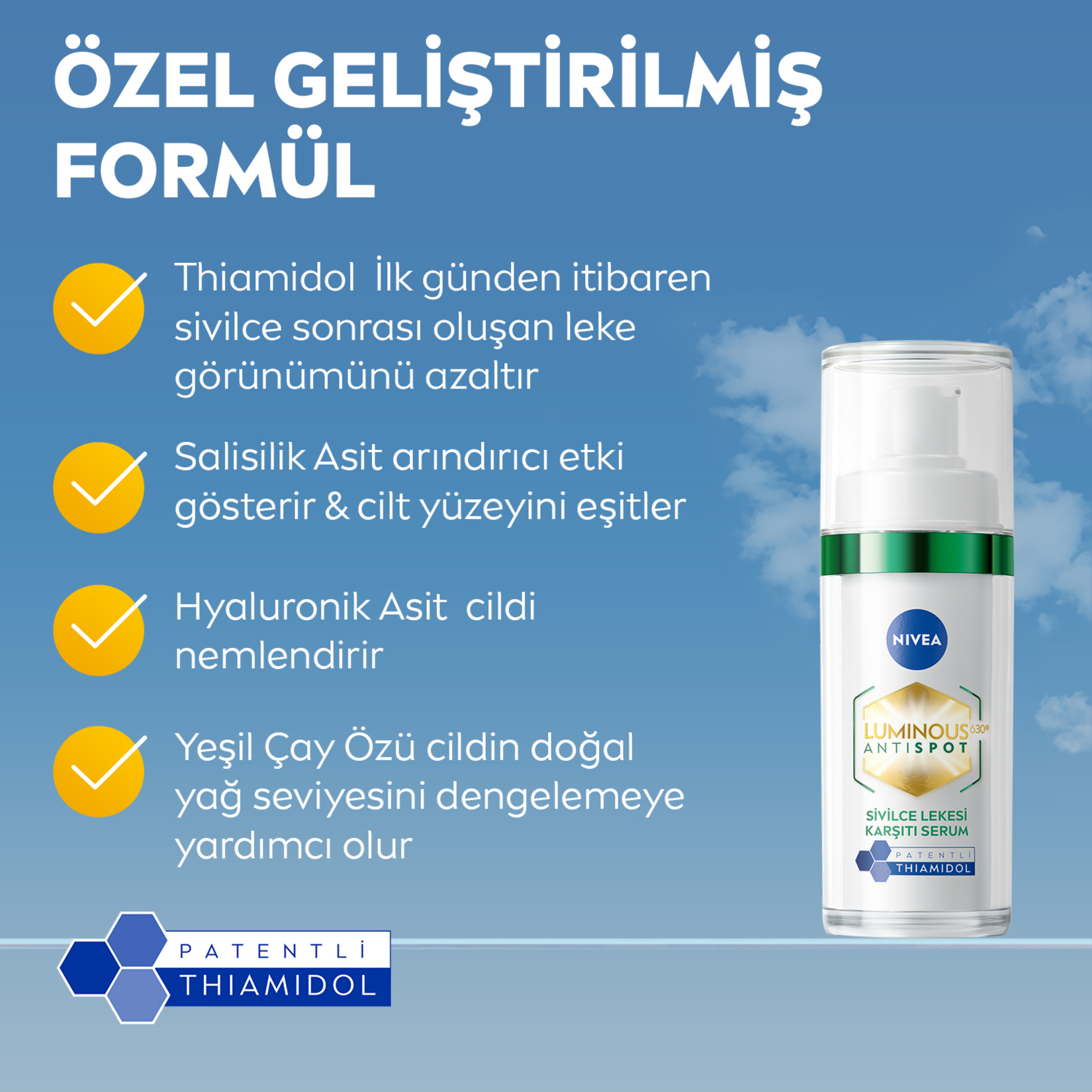 NIVEA Luminous630 Thiamidol Etkili Sivilce Lekesi Karşıtı Cilt Serumu 30 Ml - Görsel 3