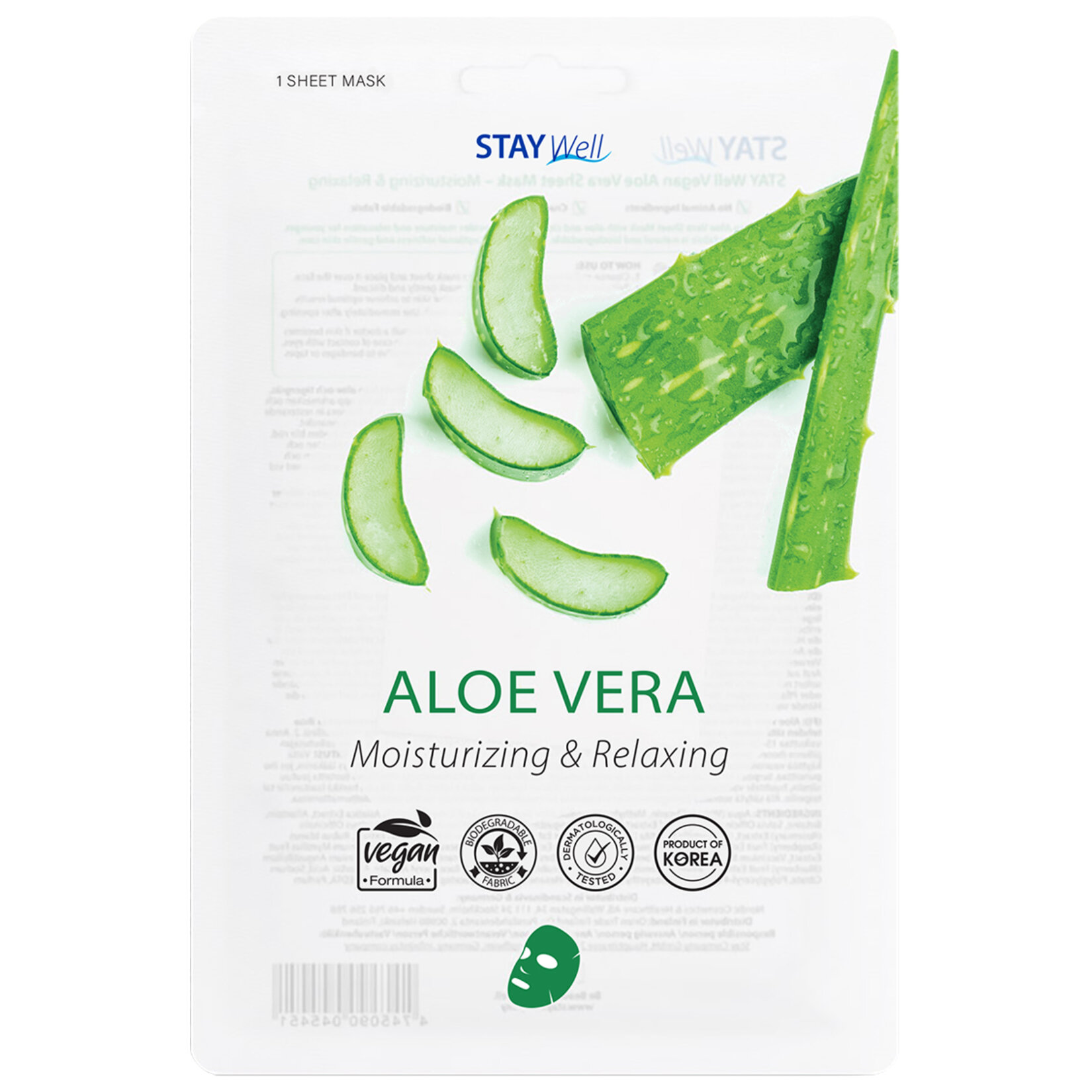 Stay Well Vegan Yüz Maskesi Aloe