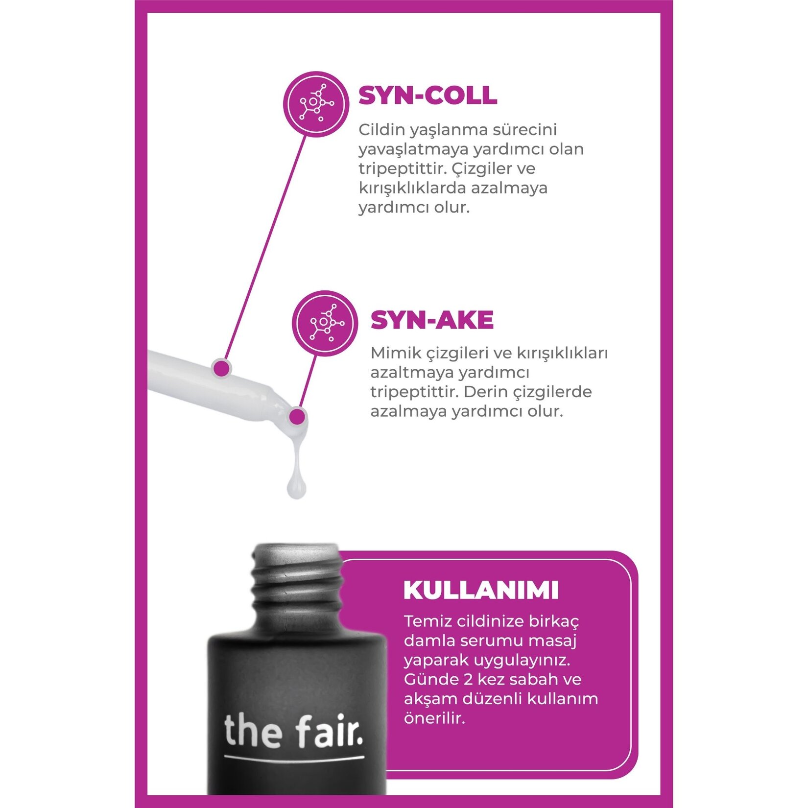 the fair.  Lift-Up Now Kırışıklık Karşıtı Vegan Cilt Serumu 30ML - Görsel 3