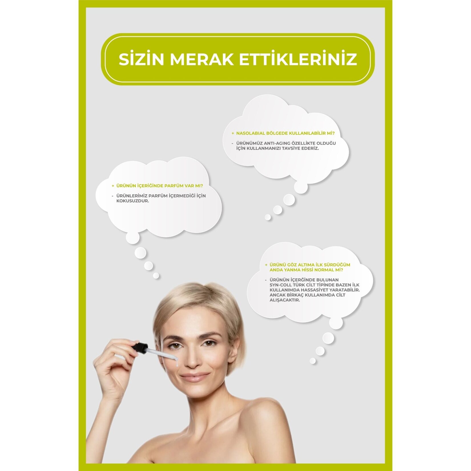 the fair. Caff-B3 Aydınlatıcı ve koyu Halka Karşıtı Vegan Göz Serumu 30 ML - Görsel 4