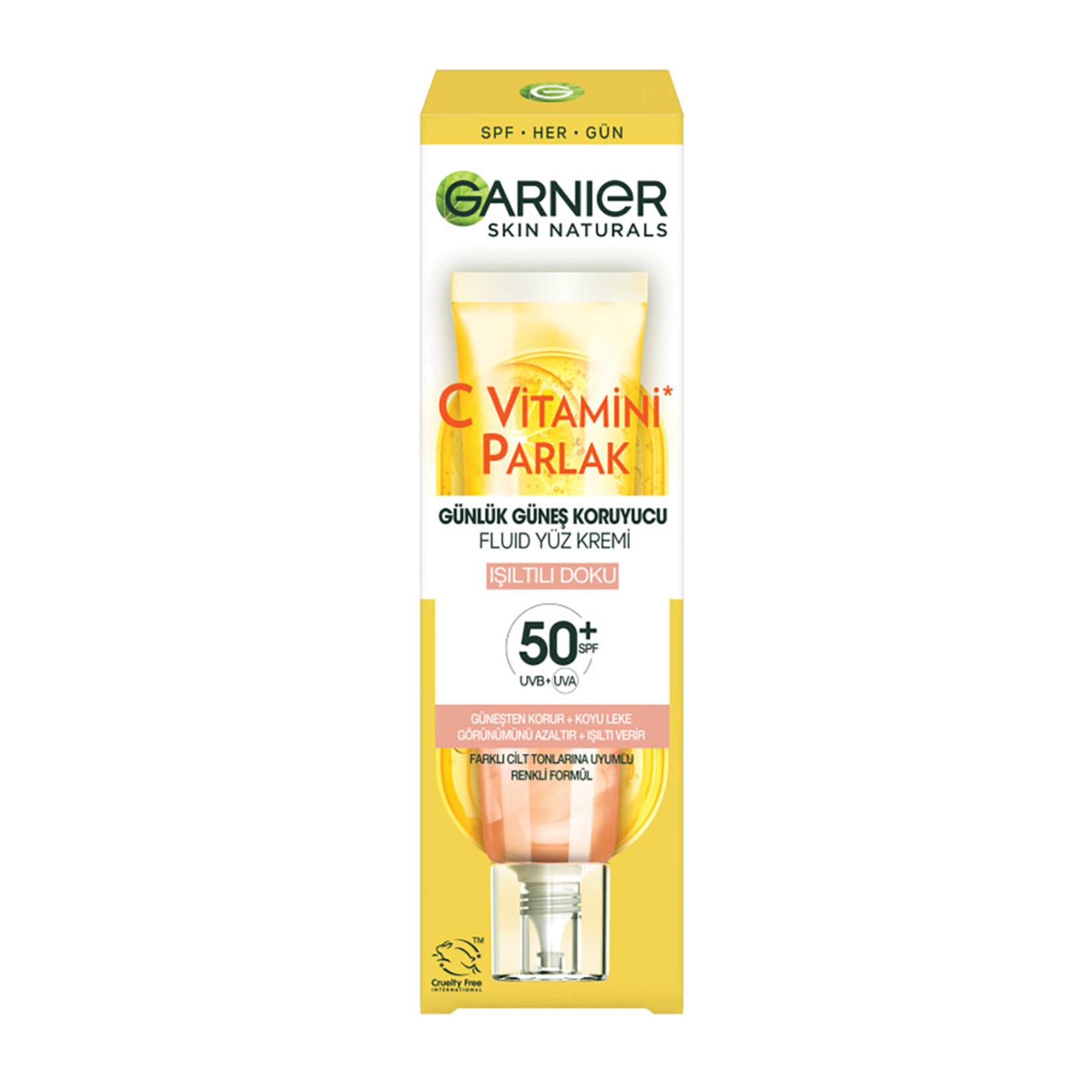 Garnier C Vitaminli Parlak Günlük Güneş Koruyucu Işıltılı Doku 40ml - Görsel 4