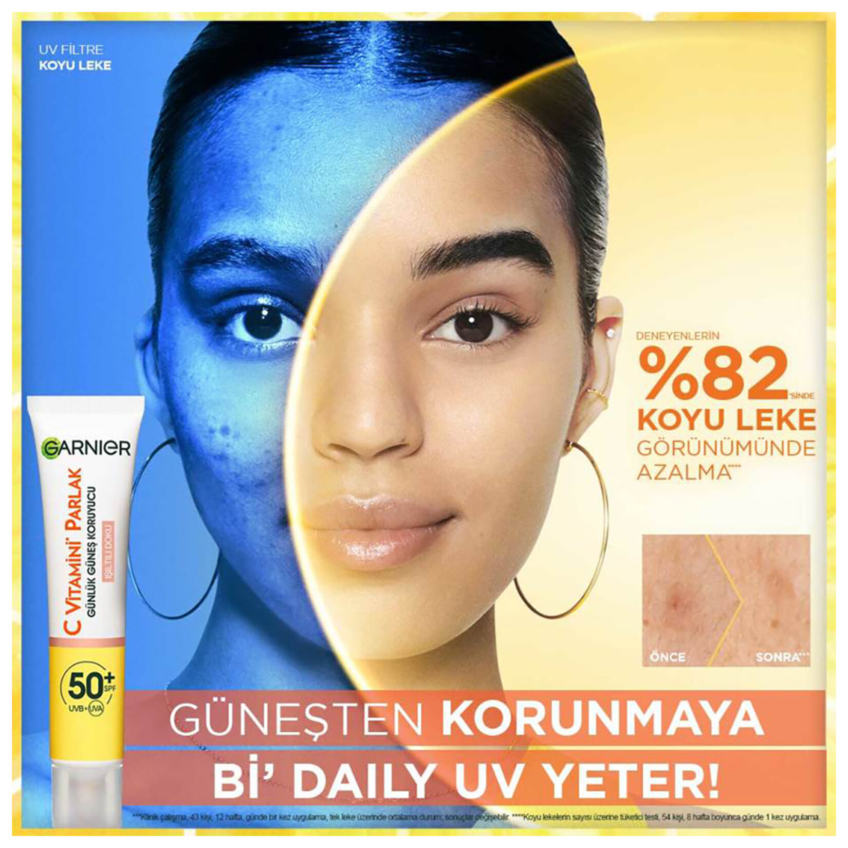 Garnier C Vitaminli Parlak Günlük Güneş Koruyucu Işıltılı Doku 40ml - Görsel 9