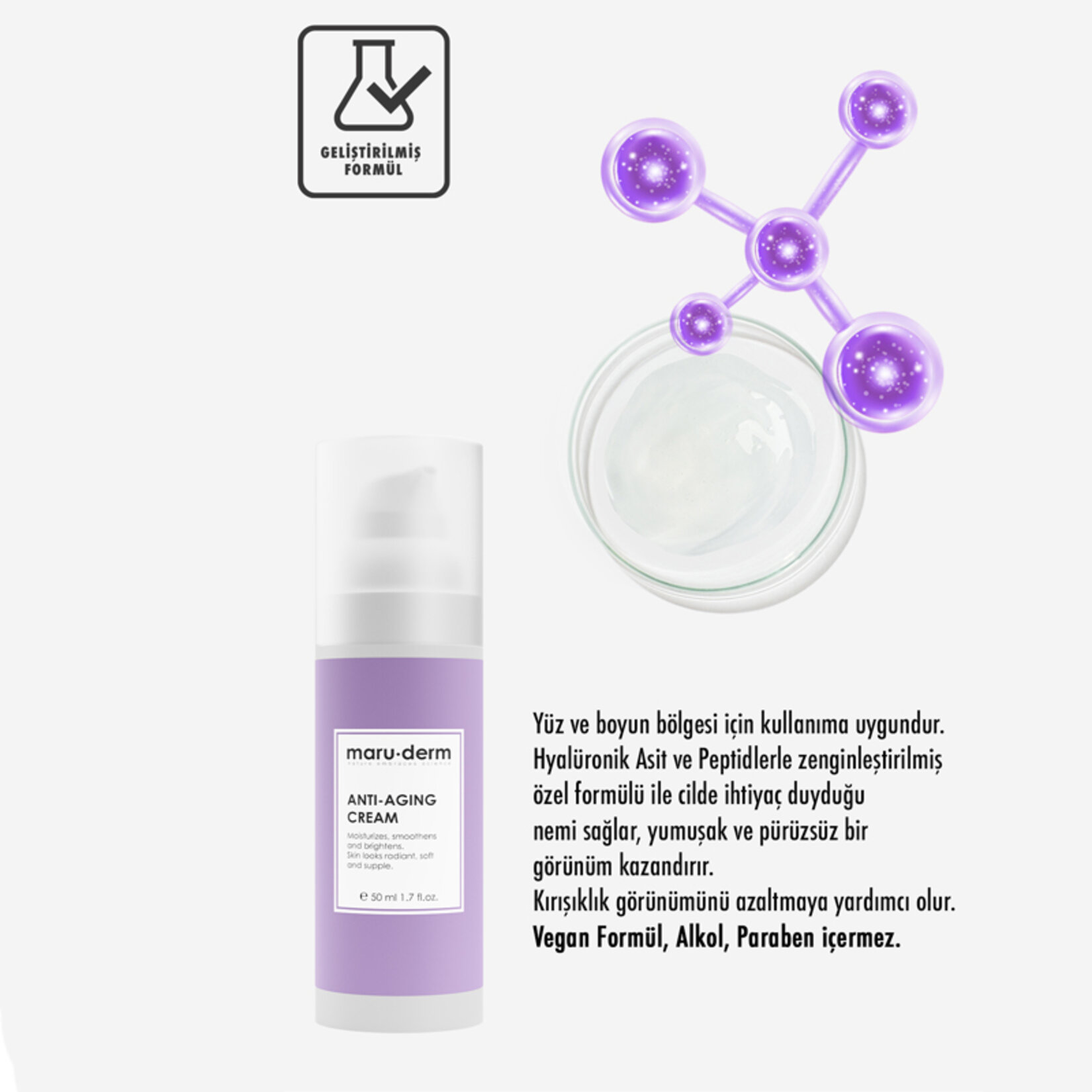 Maruderm Anti-age Kırışıklık Karşıtı Cilt Bakım Kremi 50ml