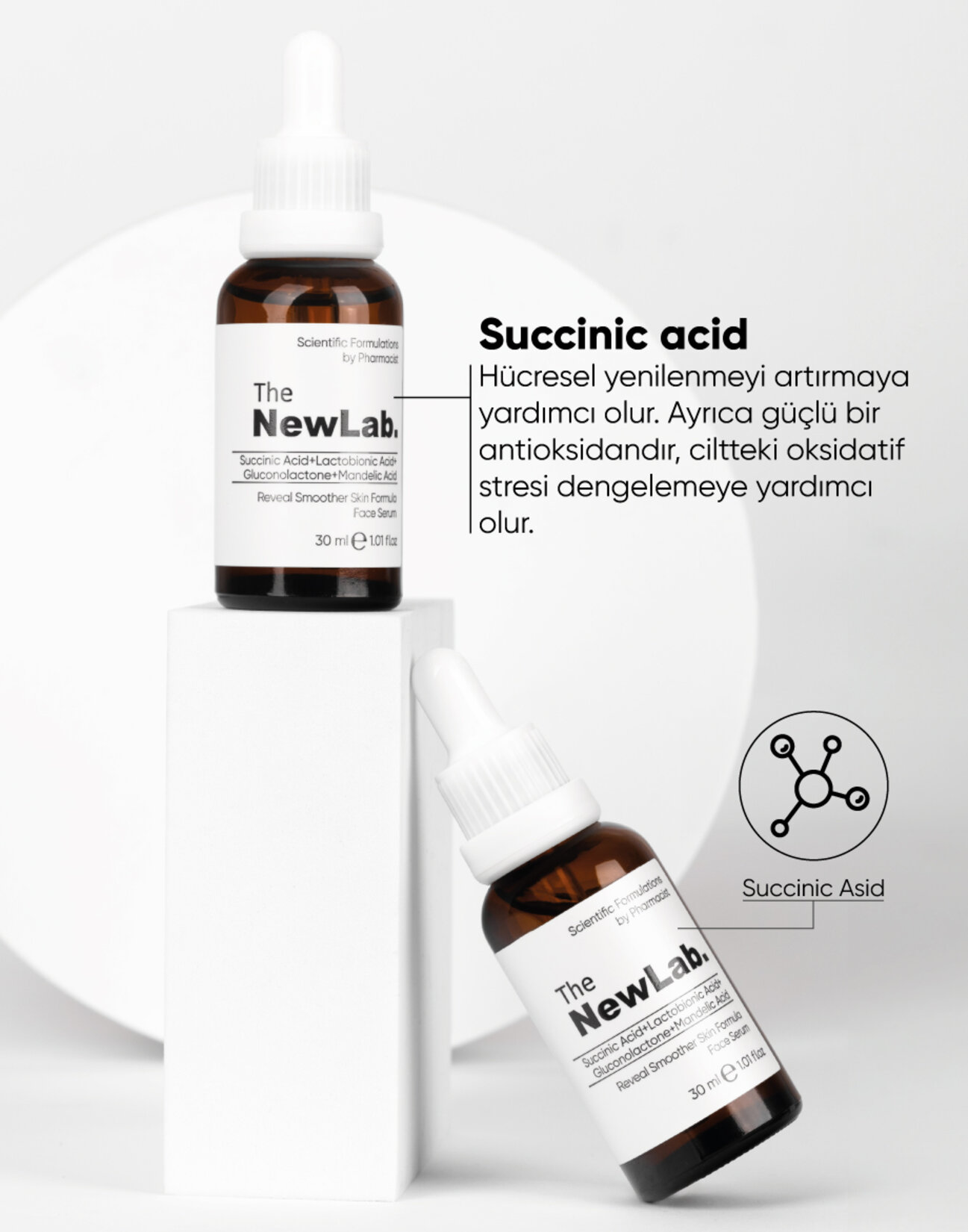 The Newlab Akne Karşıtı Yüz Serumu 30Ml - Görsel 4
