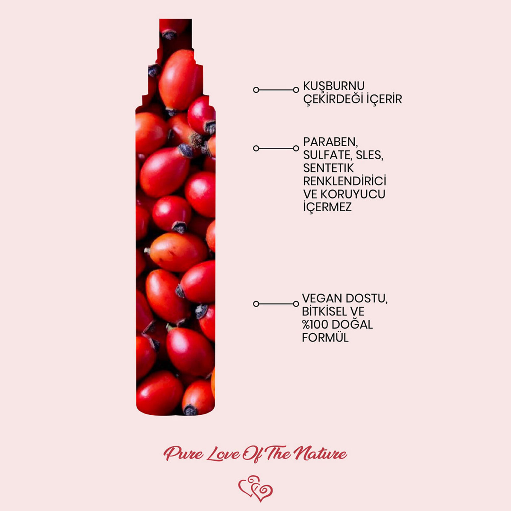 Bade Natural Kuşburnu Aydınlatıcı & Leke Karşıtı Tonik 100 Ml - Görsel 3