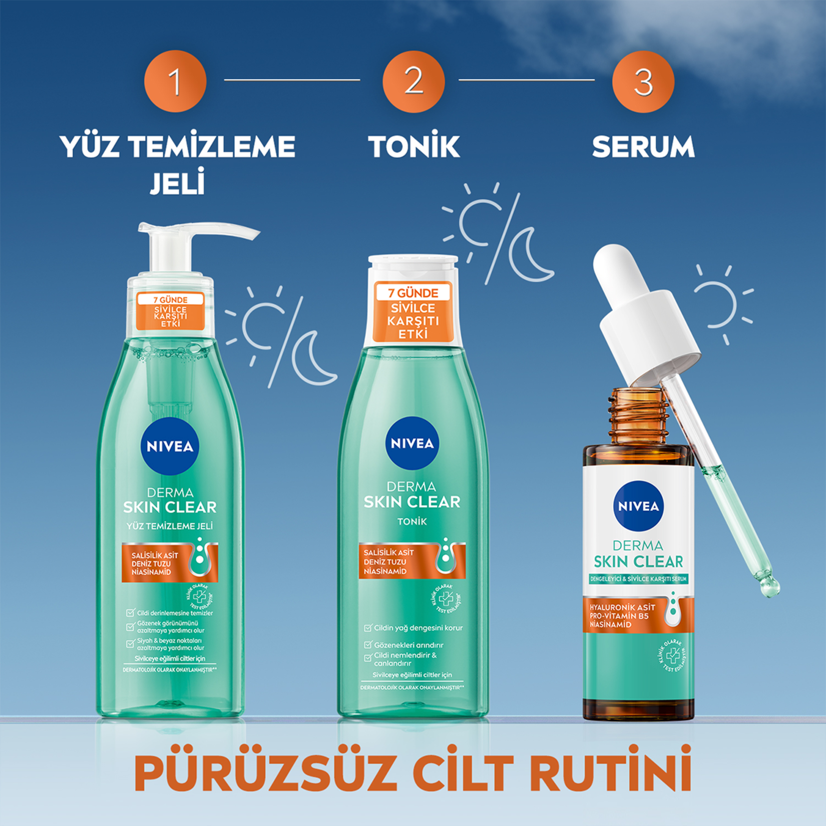 NIVEA Derma Skin Clear Dengeleyici ve Sivilce Karşıtı Serum 30ml - Görsel 7