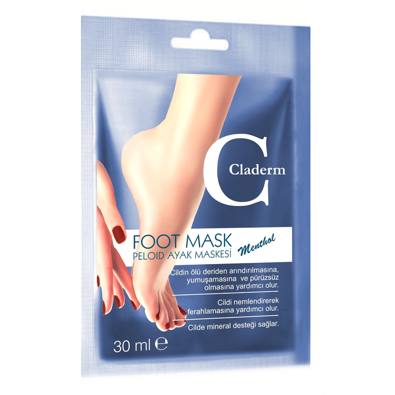 Claderm Ayak Kil Maskesi 30 Ml