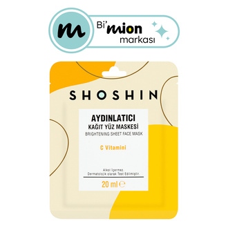 Shoshin Aydınlatıcı Kağıt Yüz Maskesi C Vitamin 20 Ml