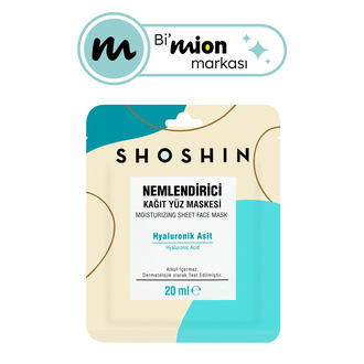 Shoshin Hyaluronik Asit Nemlendirici Kağıt Yüz Maskesi 20 Ml