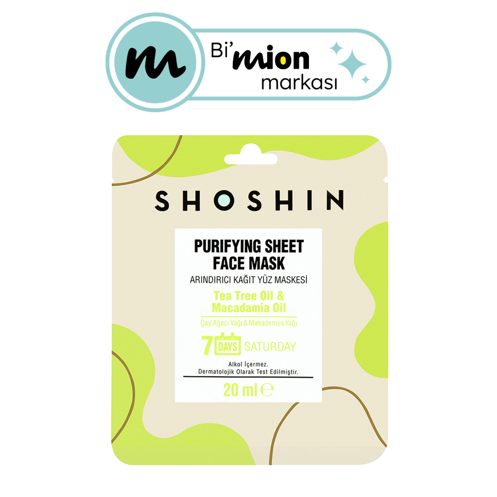 Shoshin Arındırıcı Kağıt Yüz Maskesi 20 Ml - Görsel 1