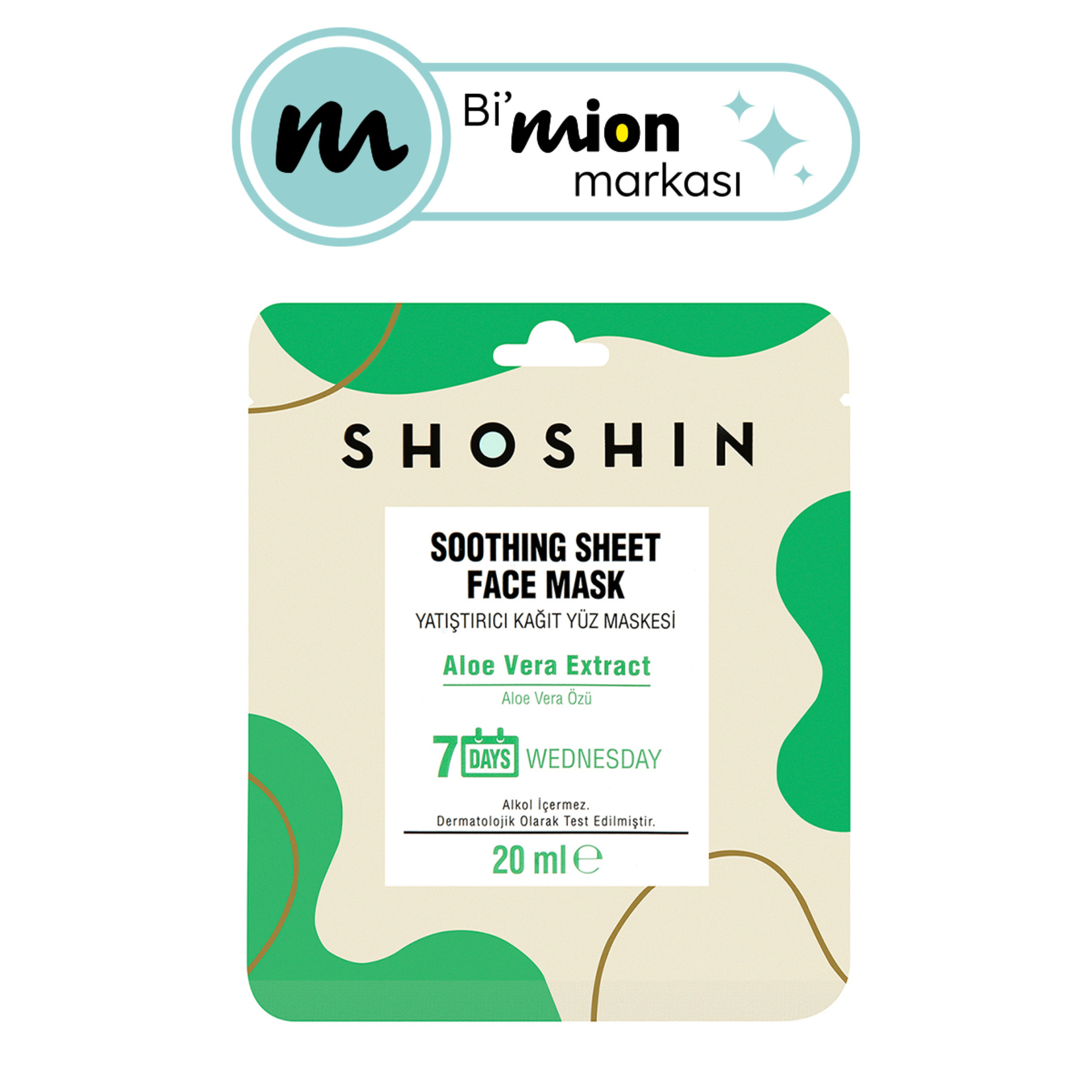 Shoshin Yatıştırıcı Kağıt Yüz Maskesi 20 Ml - Görsel 1