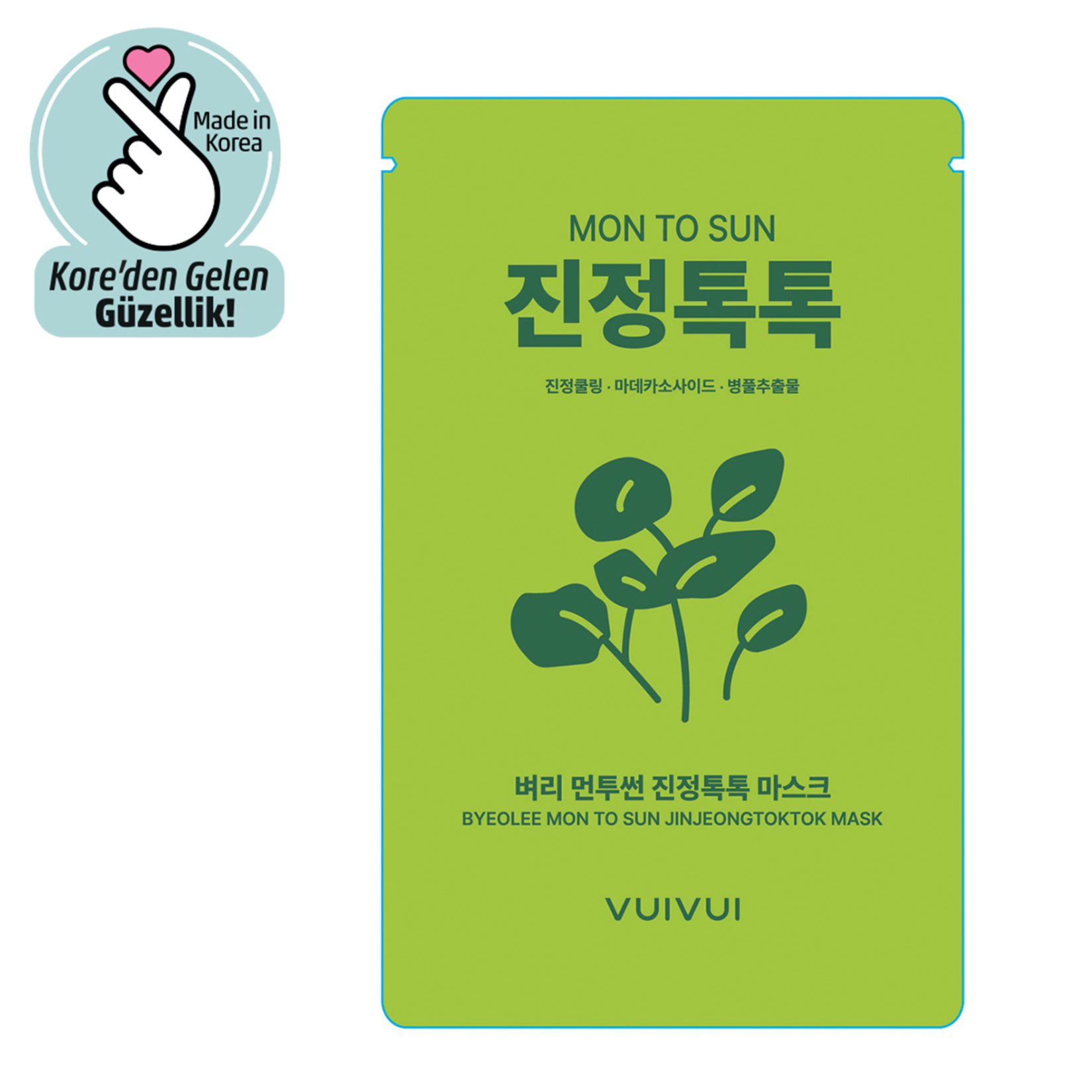 Byeolee Montosun Jinjeongtoktok Centella Maske - Görsel 1