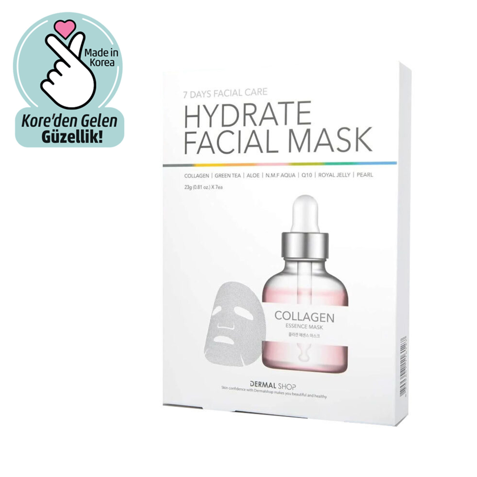 Dermal Hydrate Sheet Kağıt Maske 7'li - Görsel 1