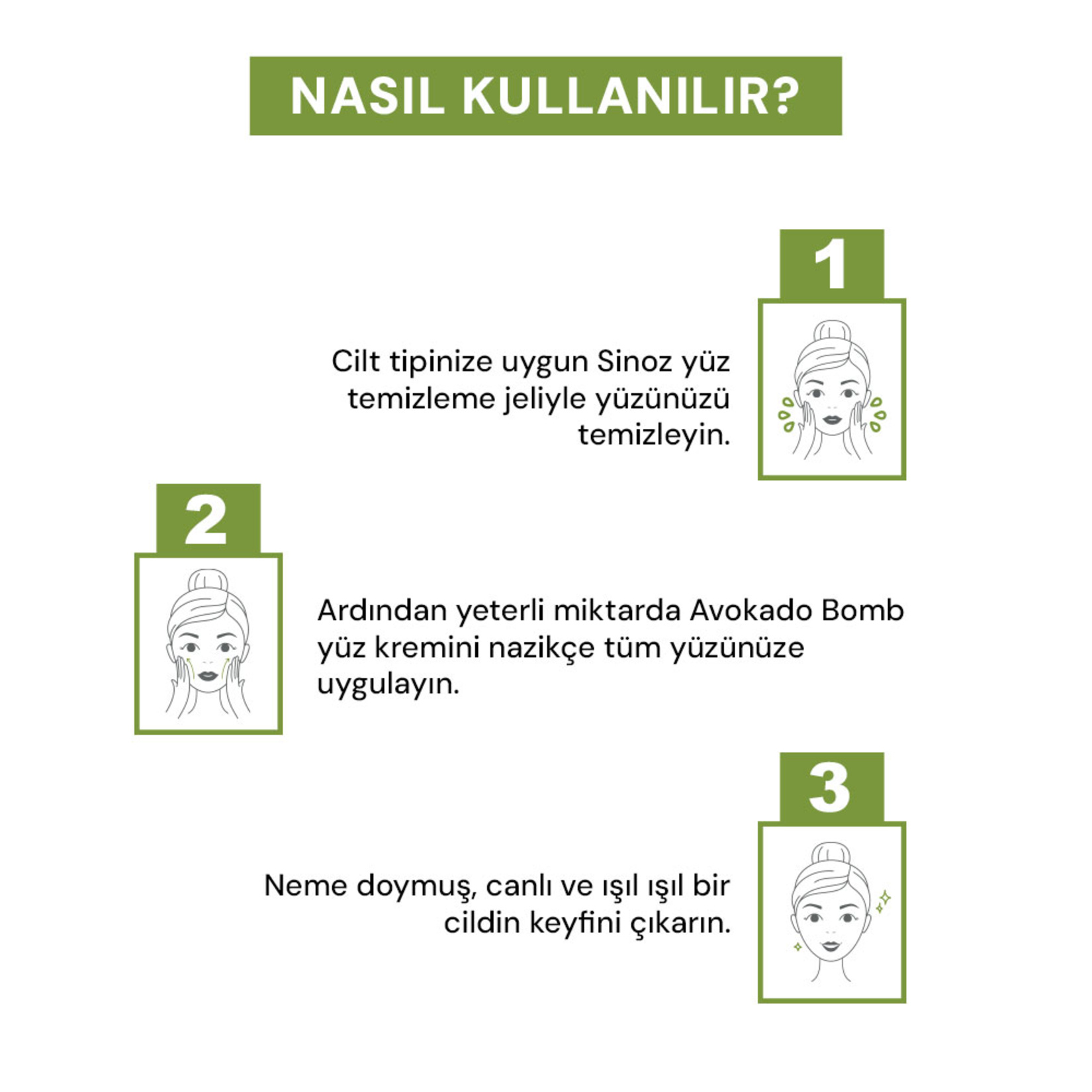 Sinoz Avokado Bomb Kuru Ciltler Yüz Bakım Kremi 50 Ml - Görsel 4