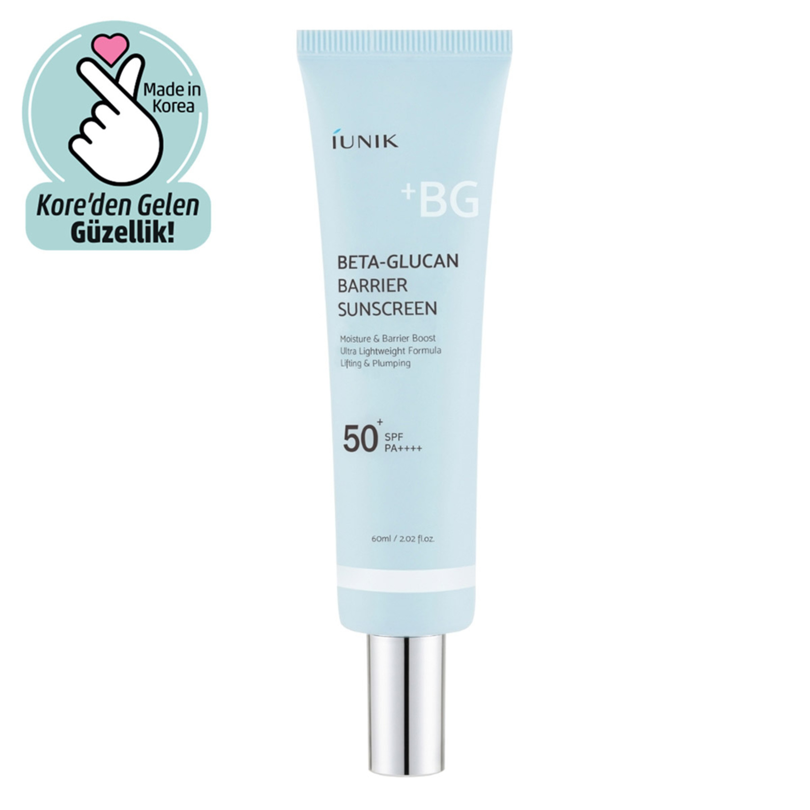 Iunik Beta-Glucan Barrier Sunscreen SPF50 + 60 Ml - Görsel 1