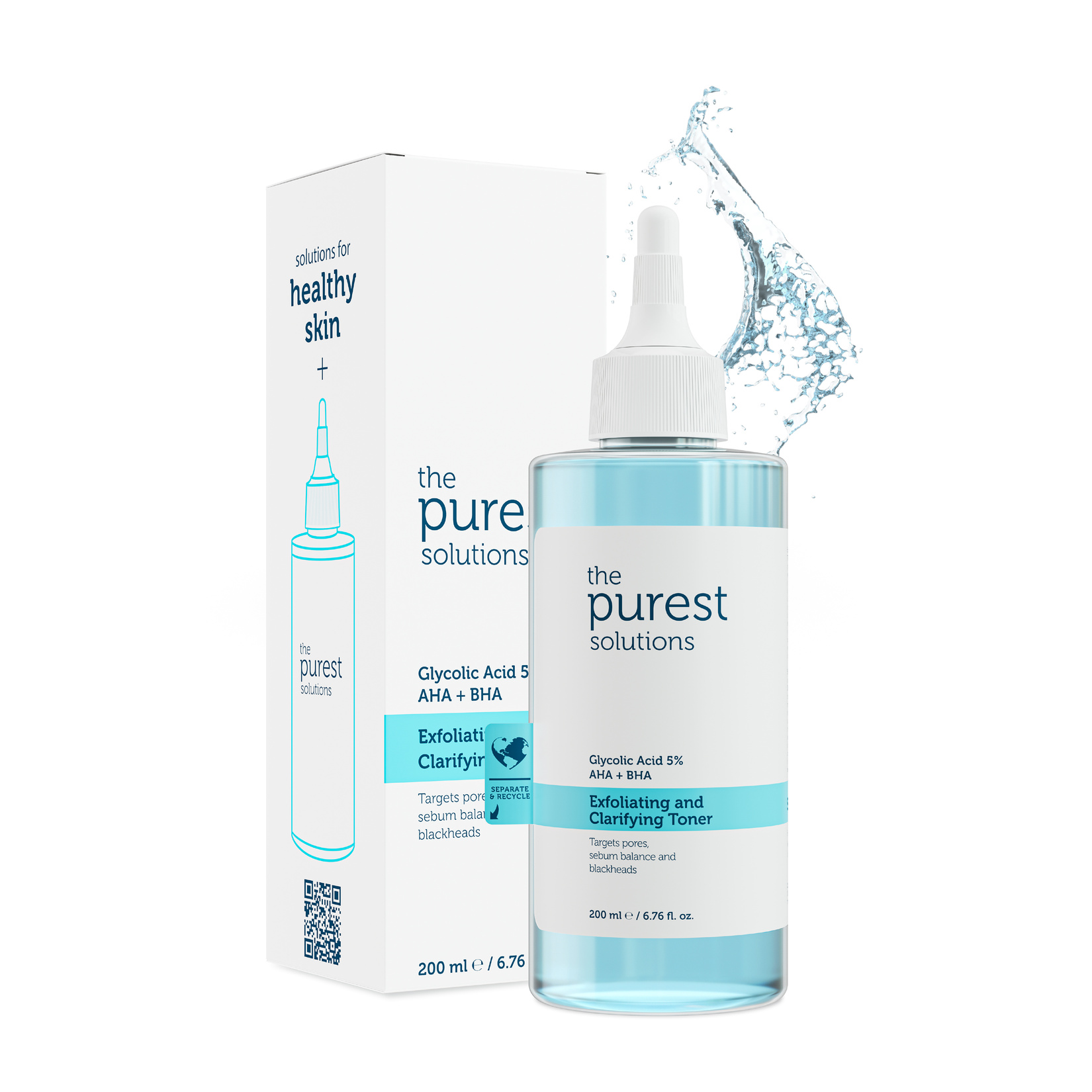 The Purest Solutions Glycolic  Acid  %5 Aha+Bha 200 Ml - Görsel 1