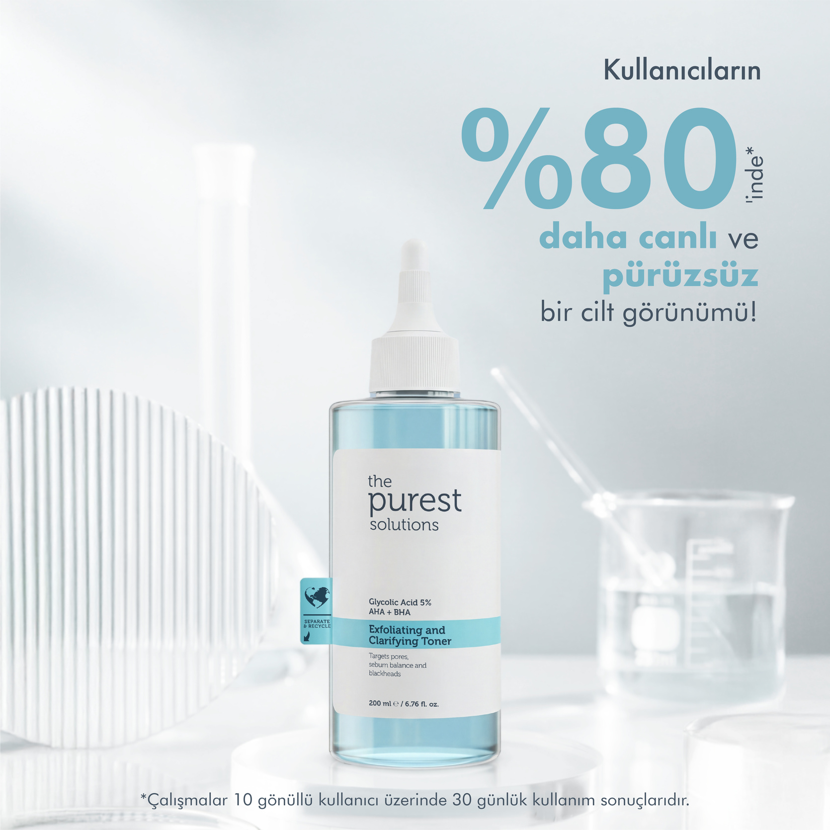The Purest Solutions Glycolic  Acid  %5 Aha+Bha 200 Ml - Görsel 3
