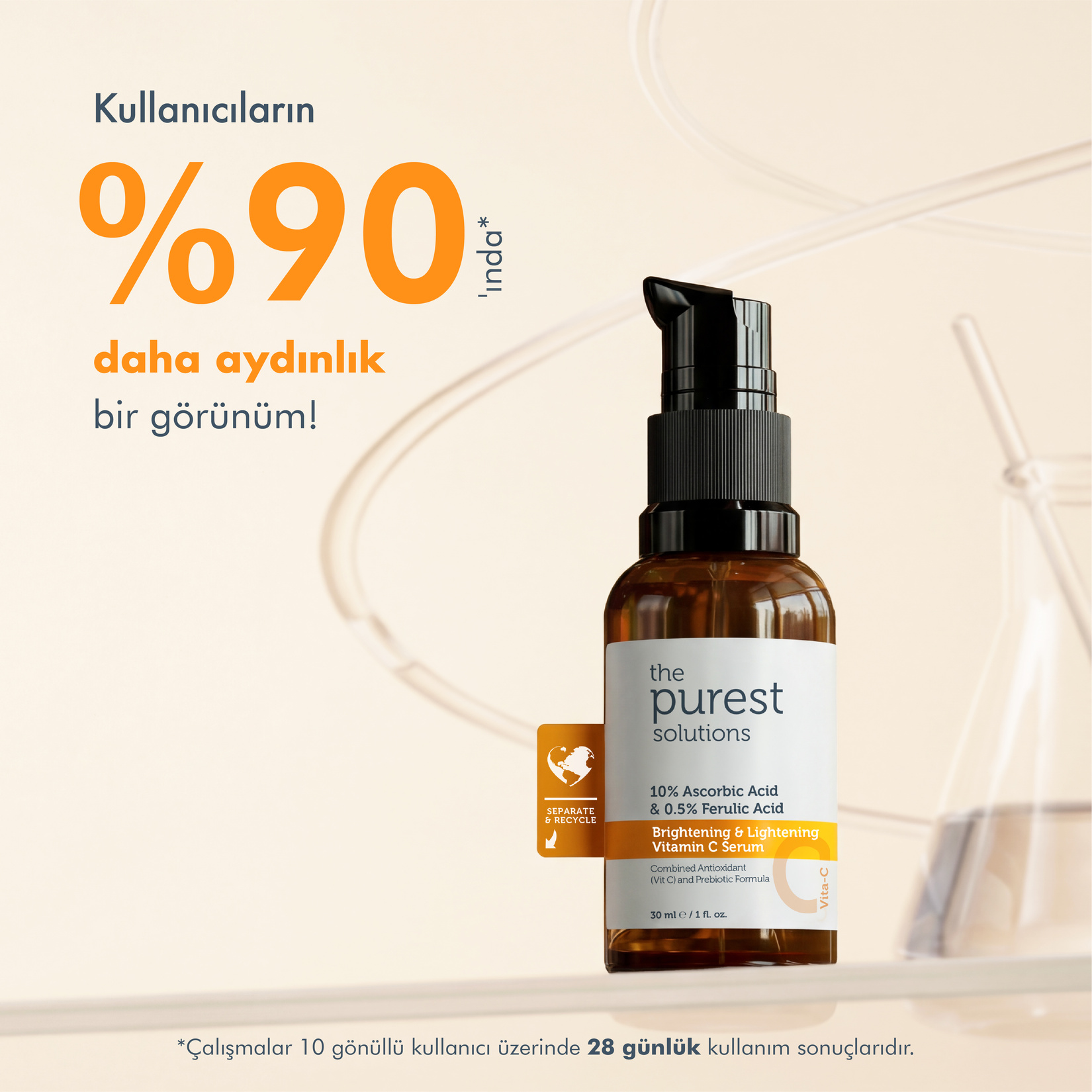 The Purest Solutions C Vitamini Aydınlatıcı Serum 30 ml - Görsel 3